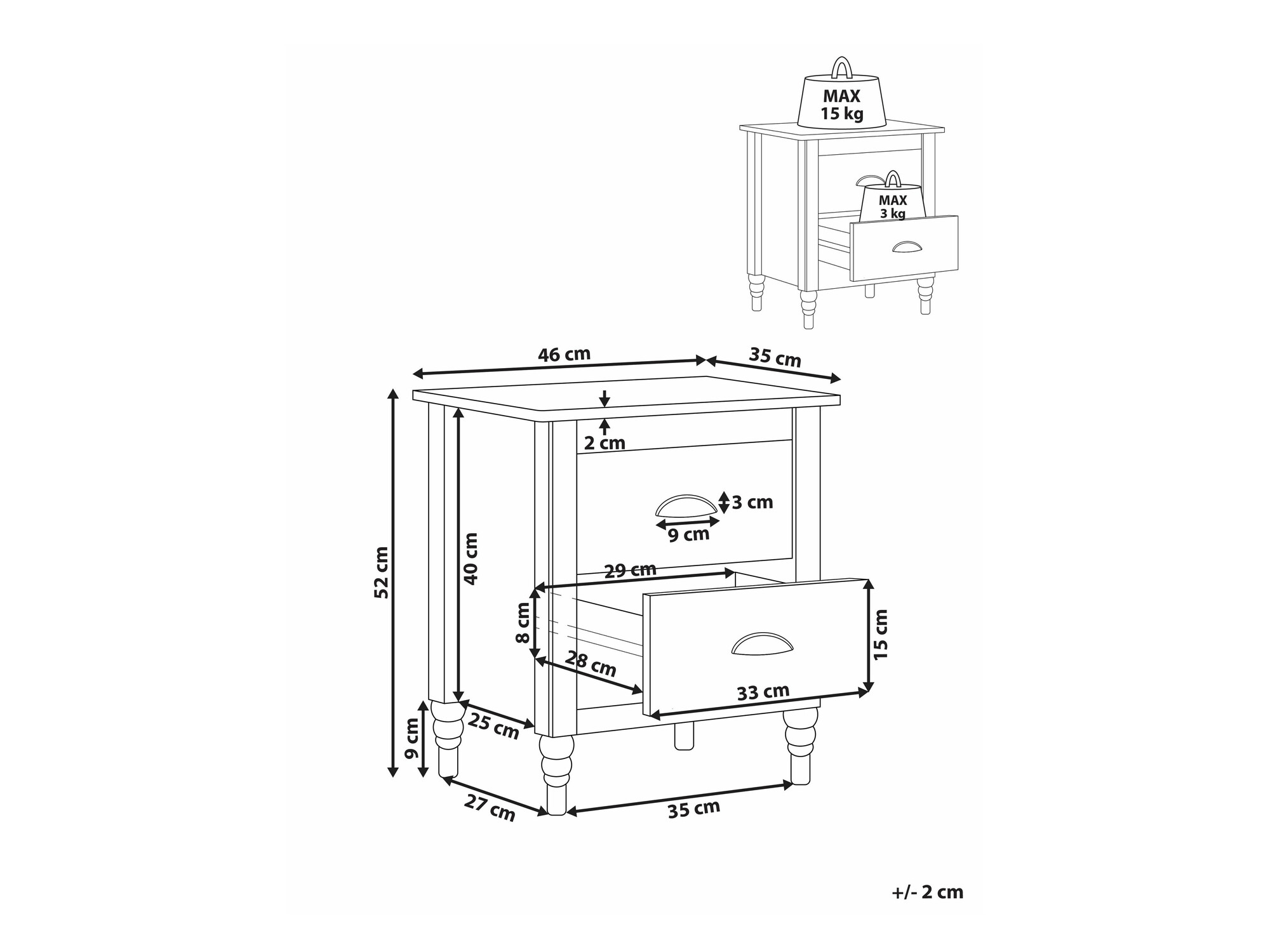 Öökapp Berwyn 2481 (Valge)