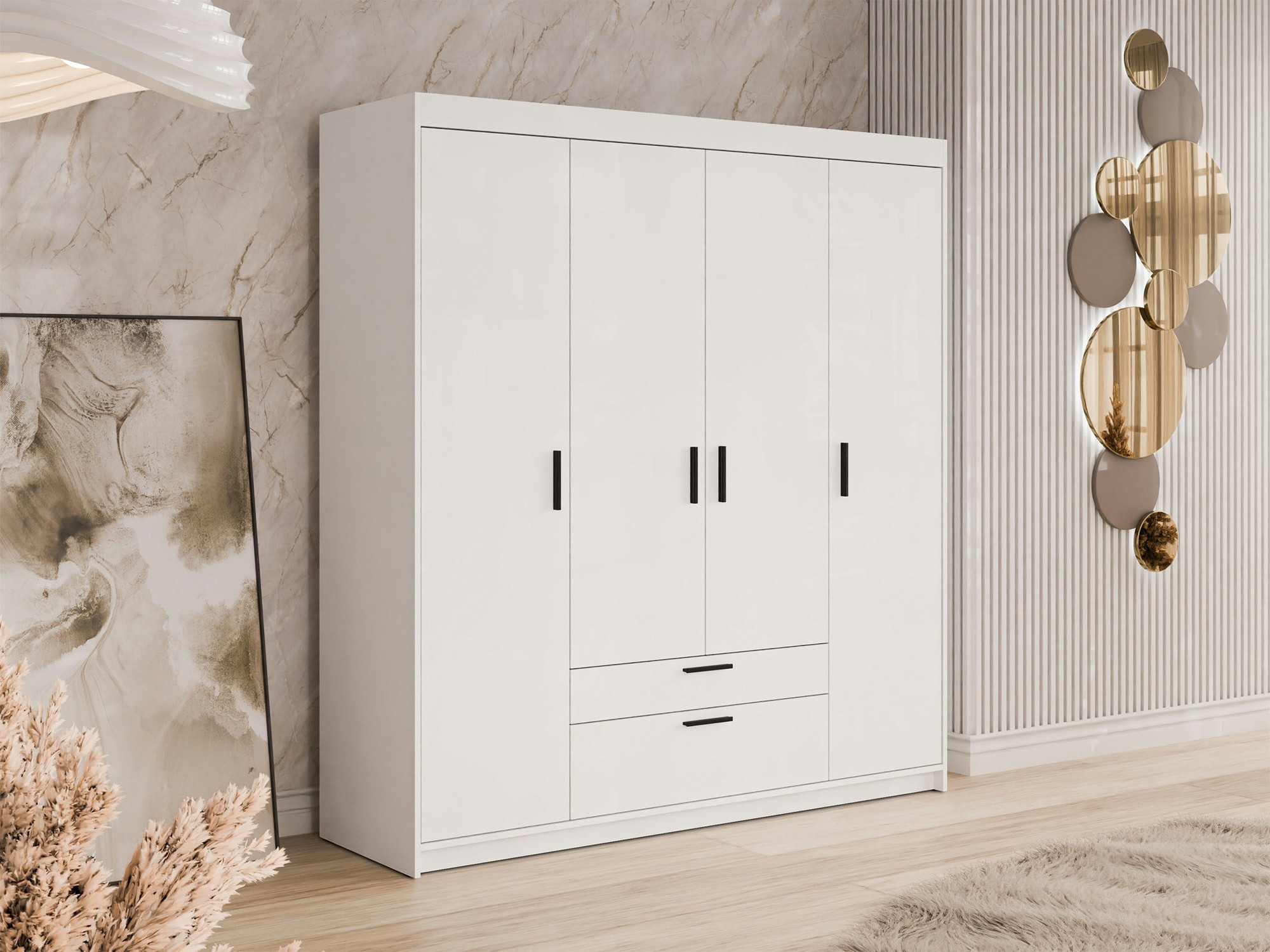 Riidekapp Novduni 107 (Valge)