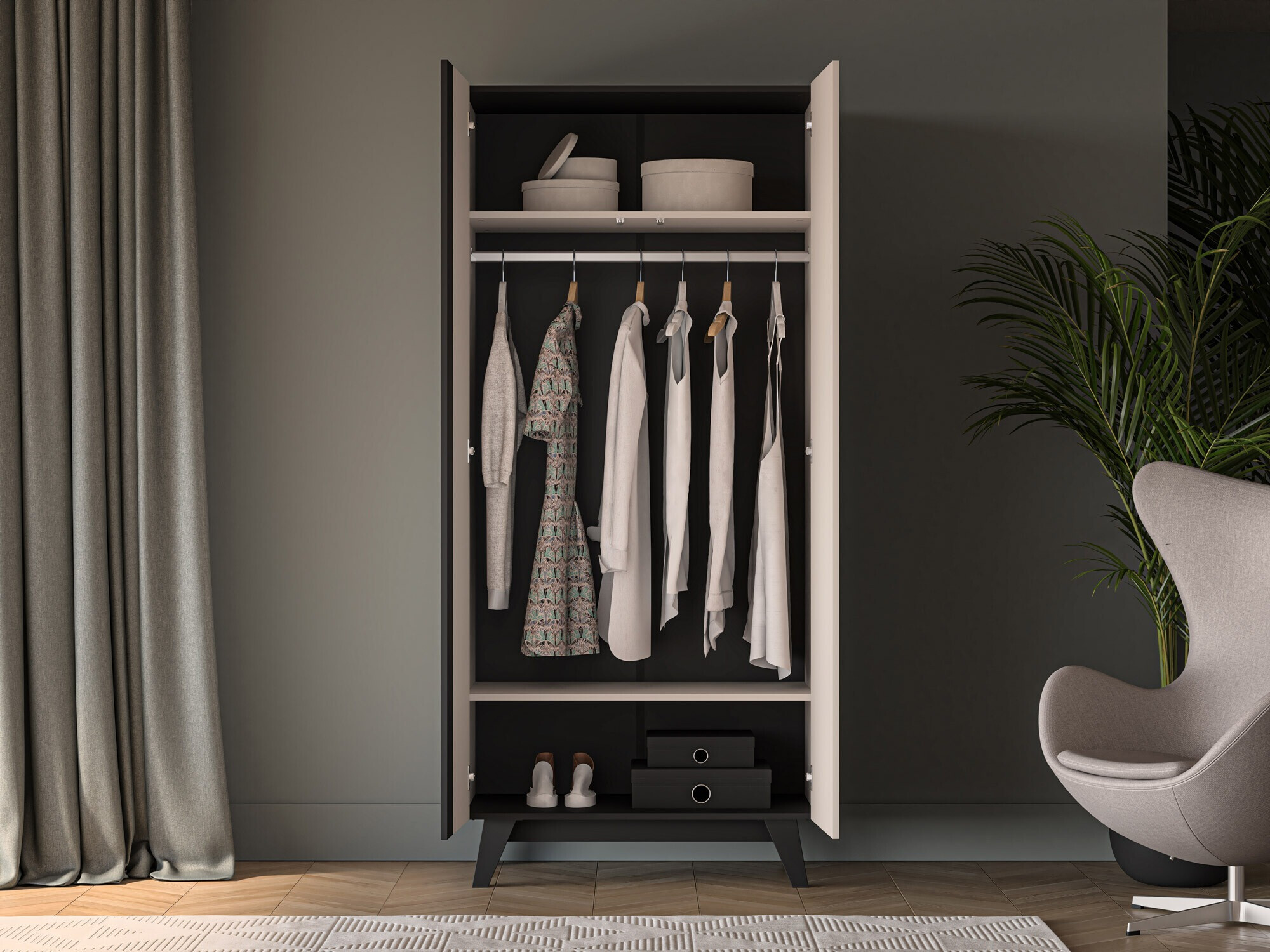 Riidekapp Evateno 100