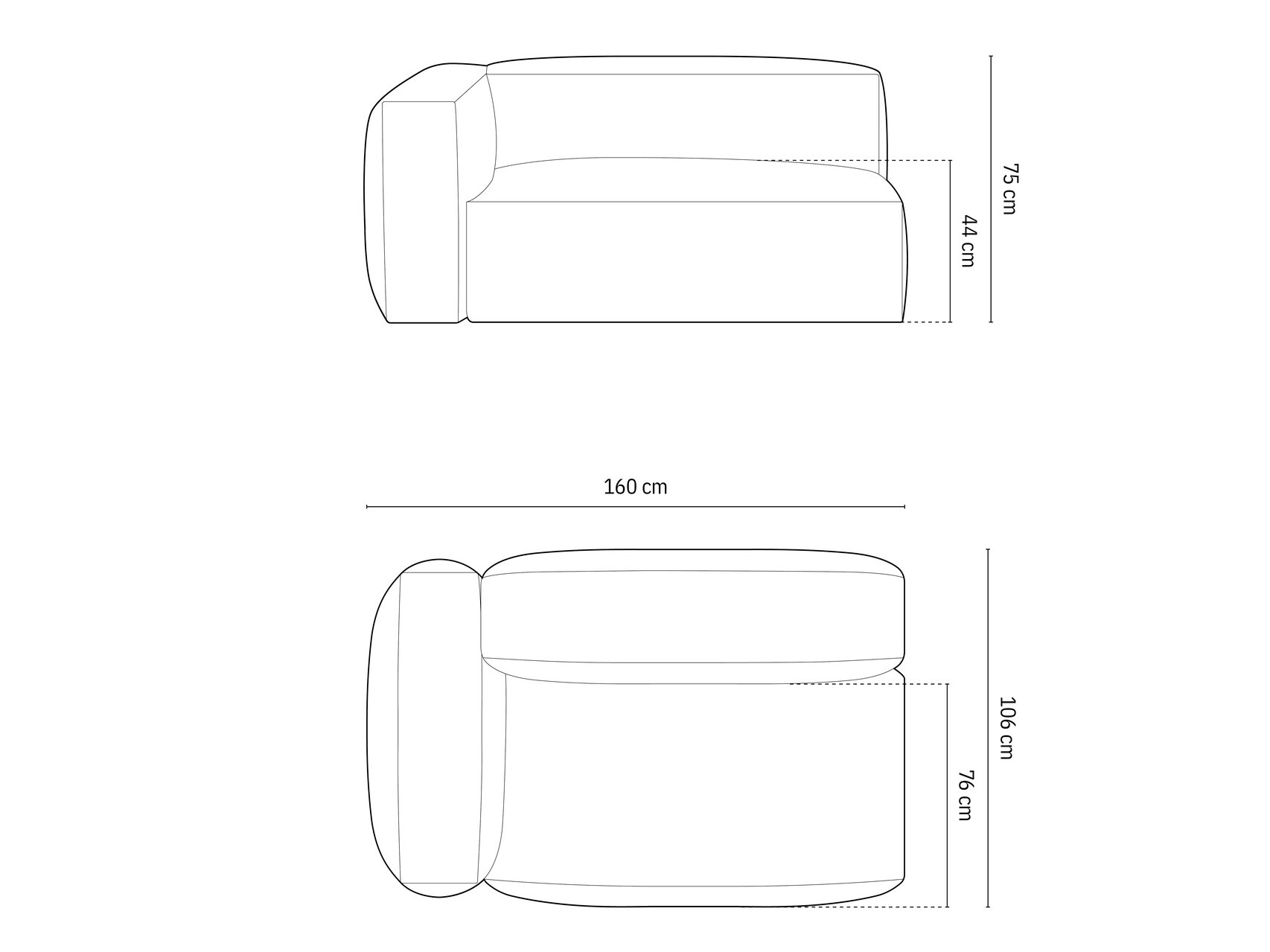 Modulaarne istumisnurk Sorcoro 111 (Boston Ocean)