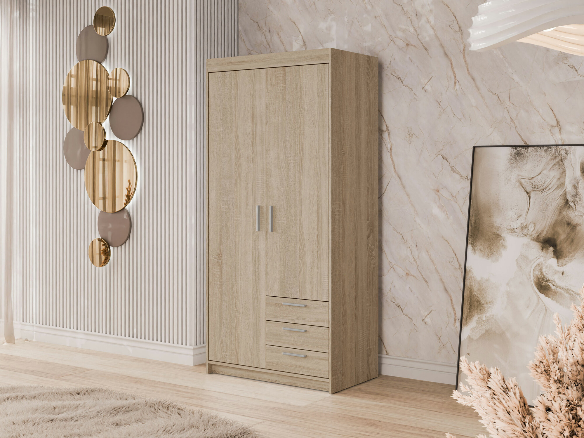 Riidekapp Novduni 112 (Sonoma tamm)