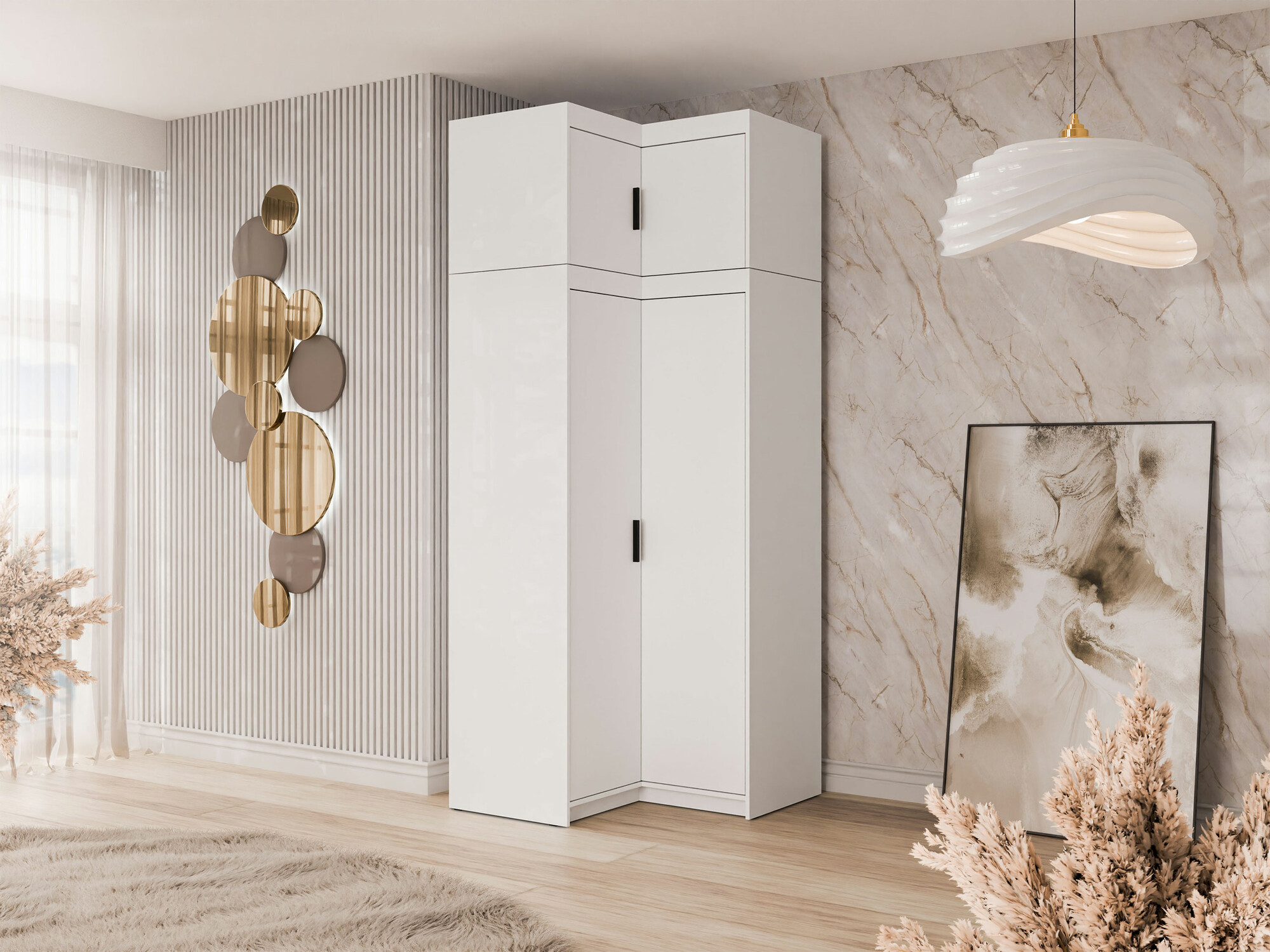 Nurgariidekapp Novduni 121 (Valge)