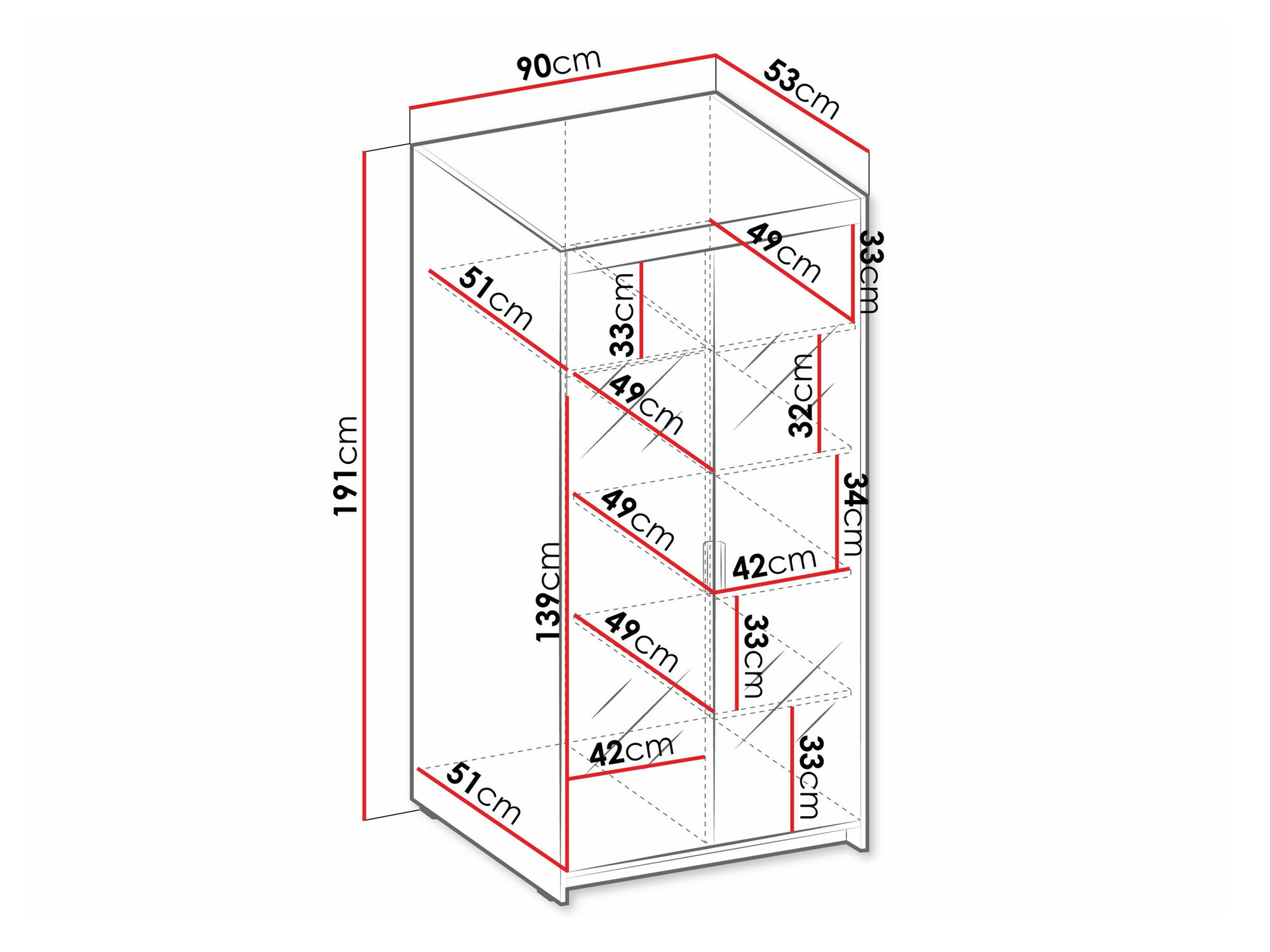 Riidekapp Novduni 114 (Sonoma tamm)