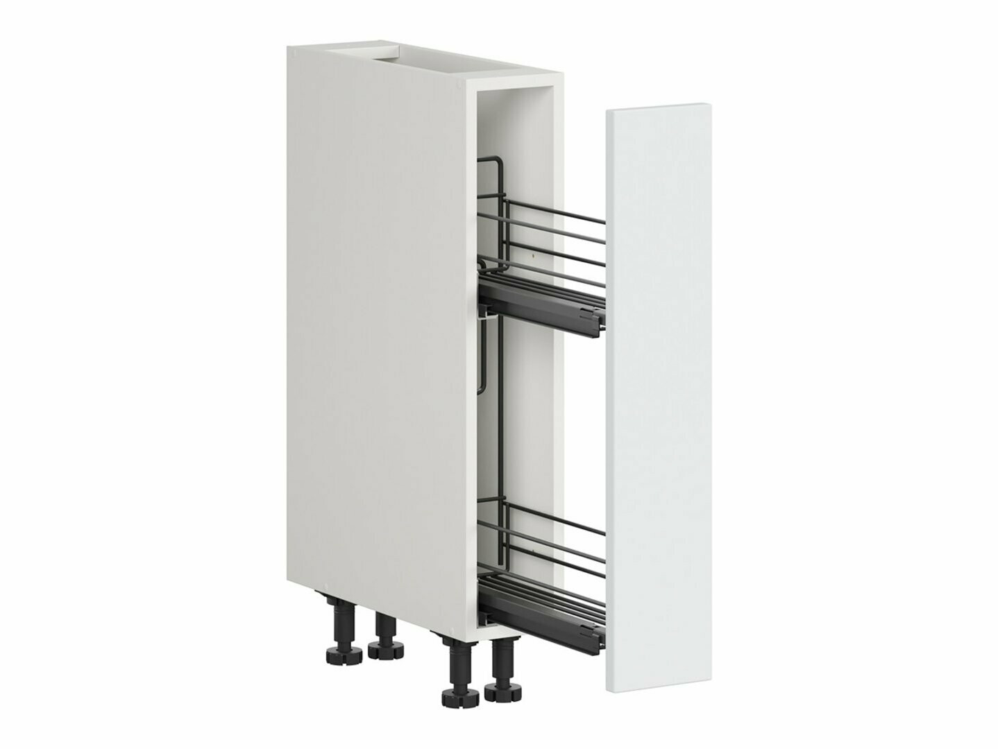 Moodulkapp väljatõmmatava korviga Top White 121