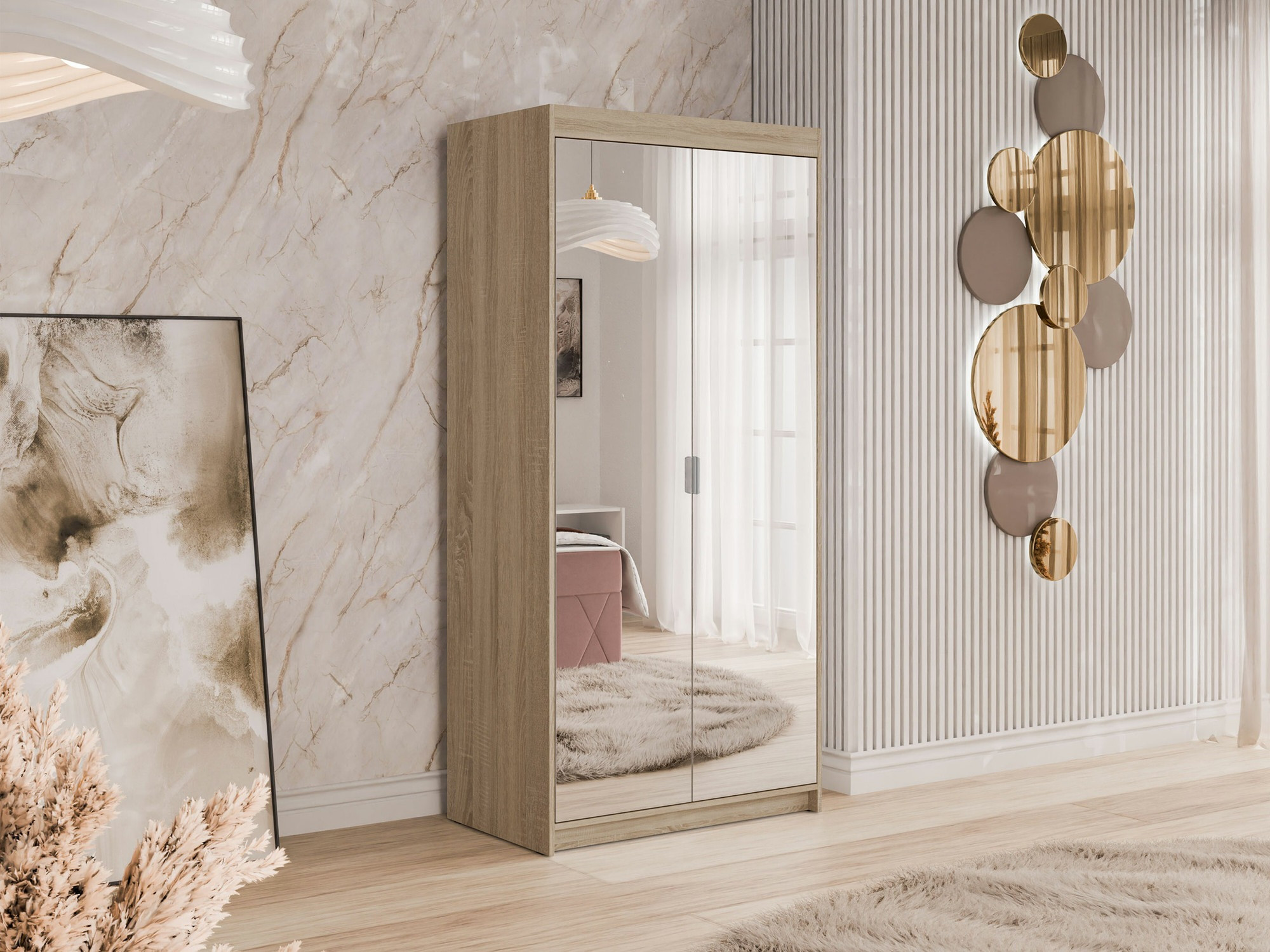 Riidekapp Novduni 114 (Sonoma tamm)