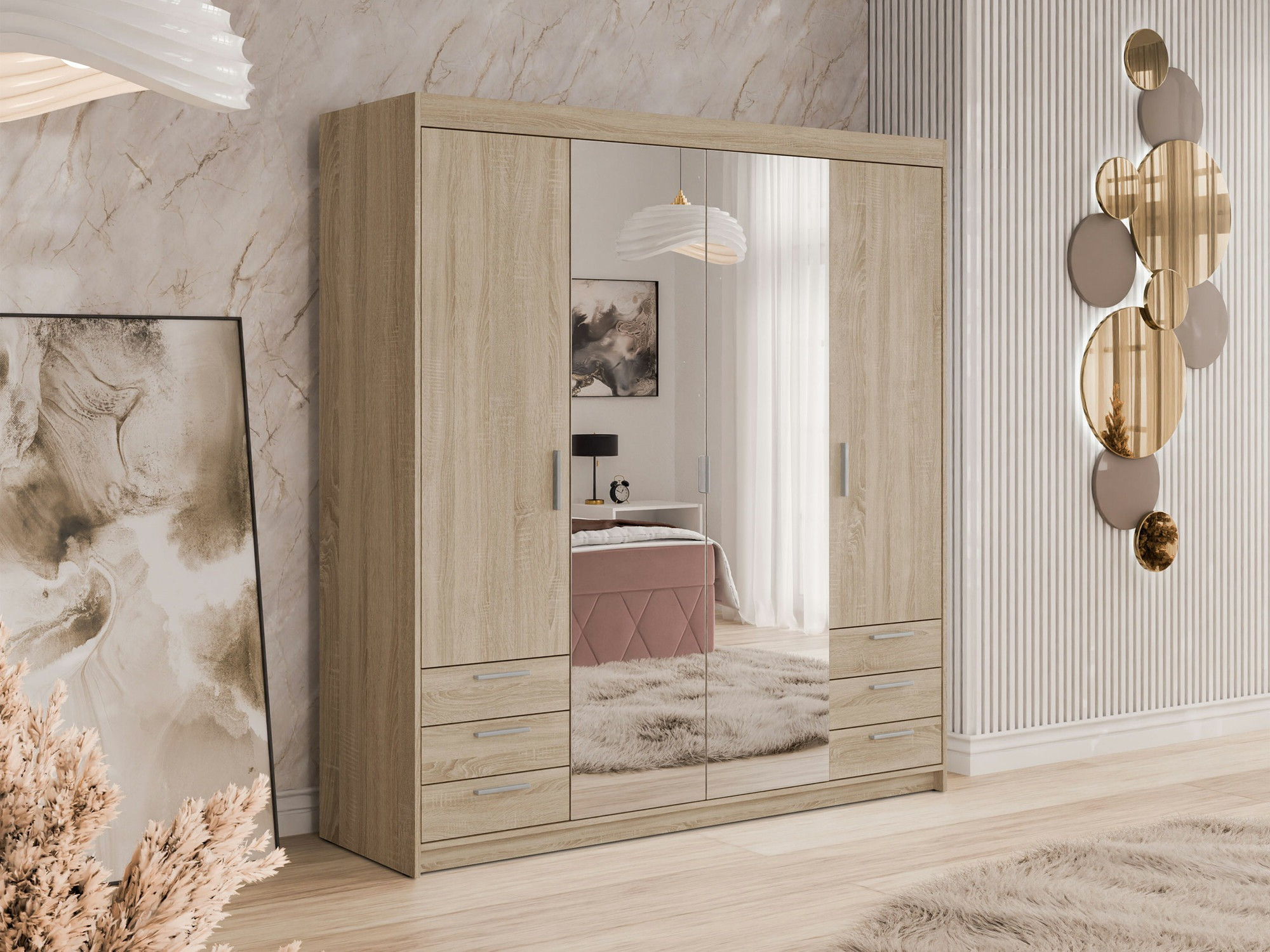 Riidekapp Novduni 115 (Sonoma tamm)