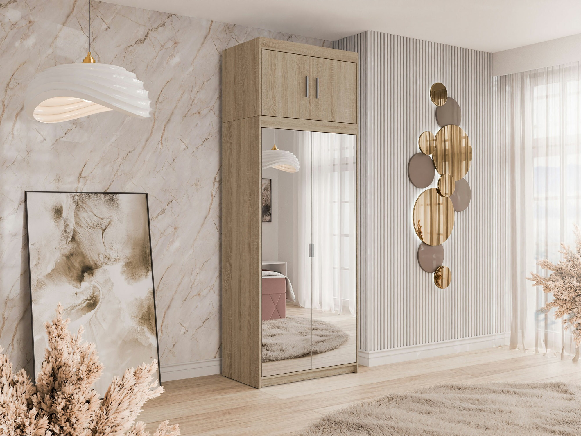 Riidekapp Novduni 119 (Sonoma tamm)