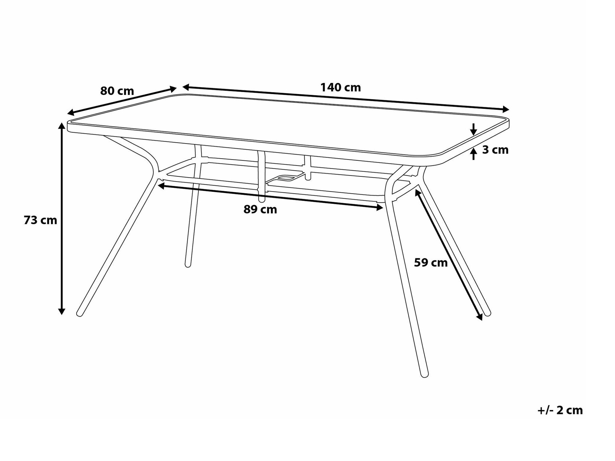 Laua ja toolide komplekt Berwyn 2499