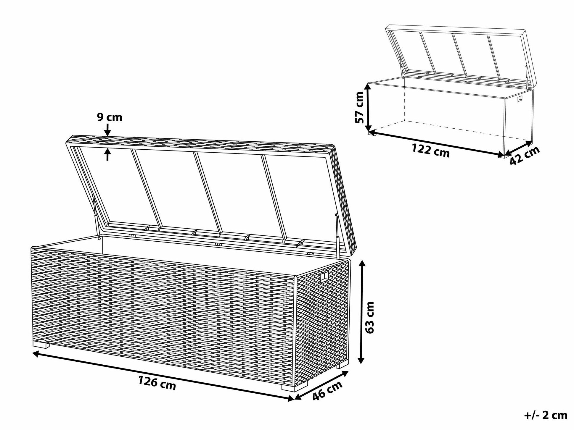Aia hoiukast Berwyn 2505 (Pruun)