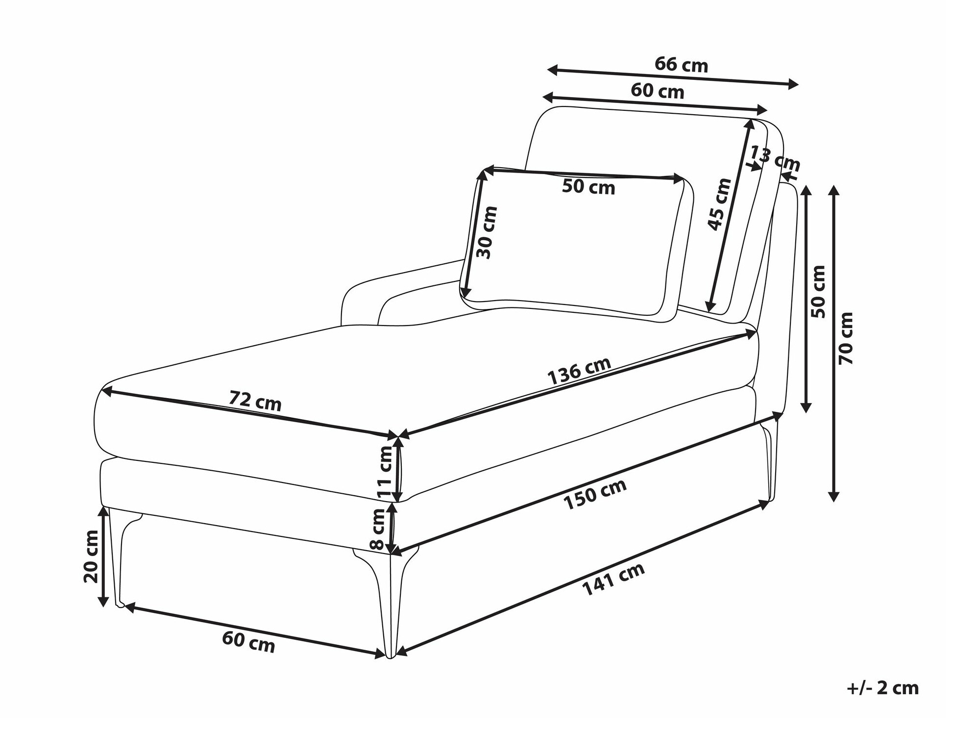 Kušett Berwyn 2518 (Helepruun)