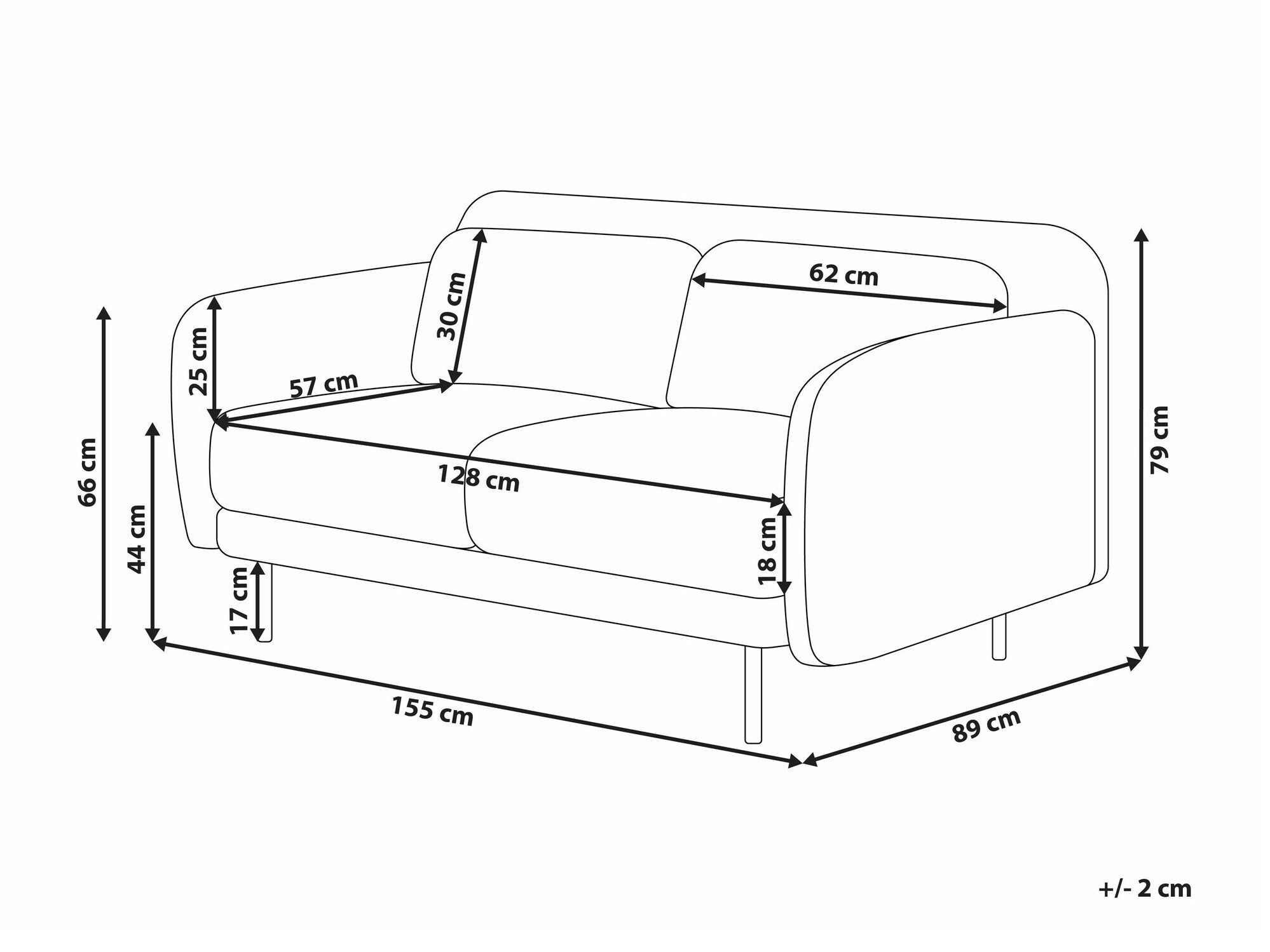 Diivan Berwyn 2520 (Valge)