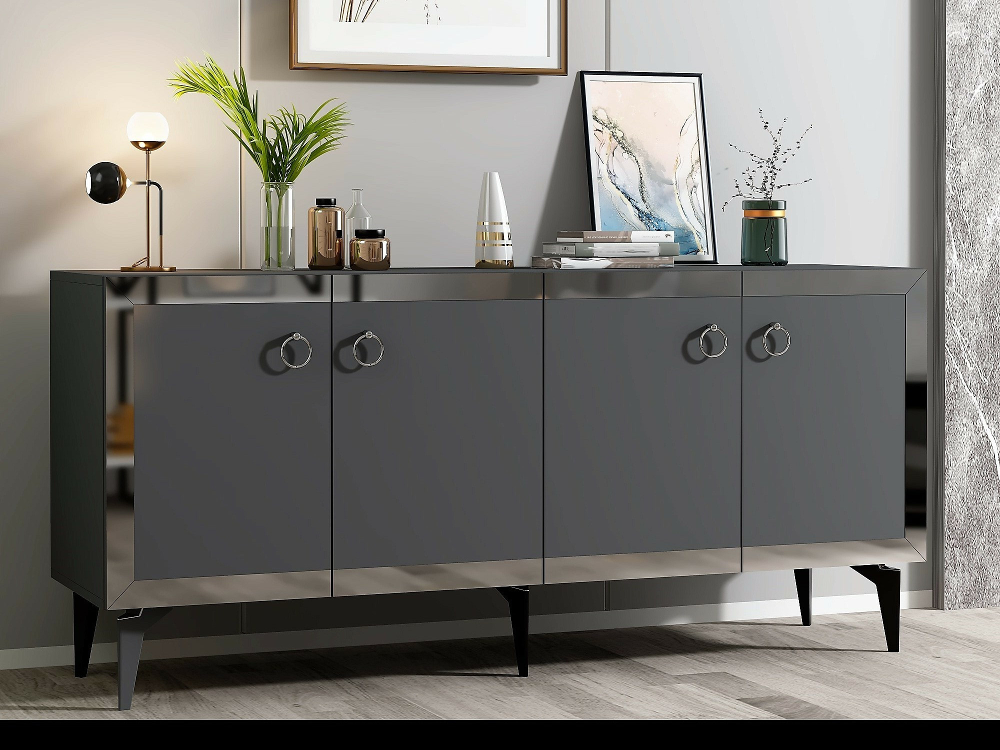 Kapp Asheboro 169 (Antratsiit + Hõbedane)