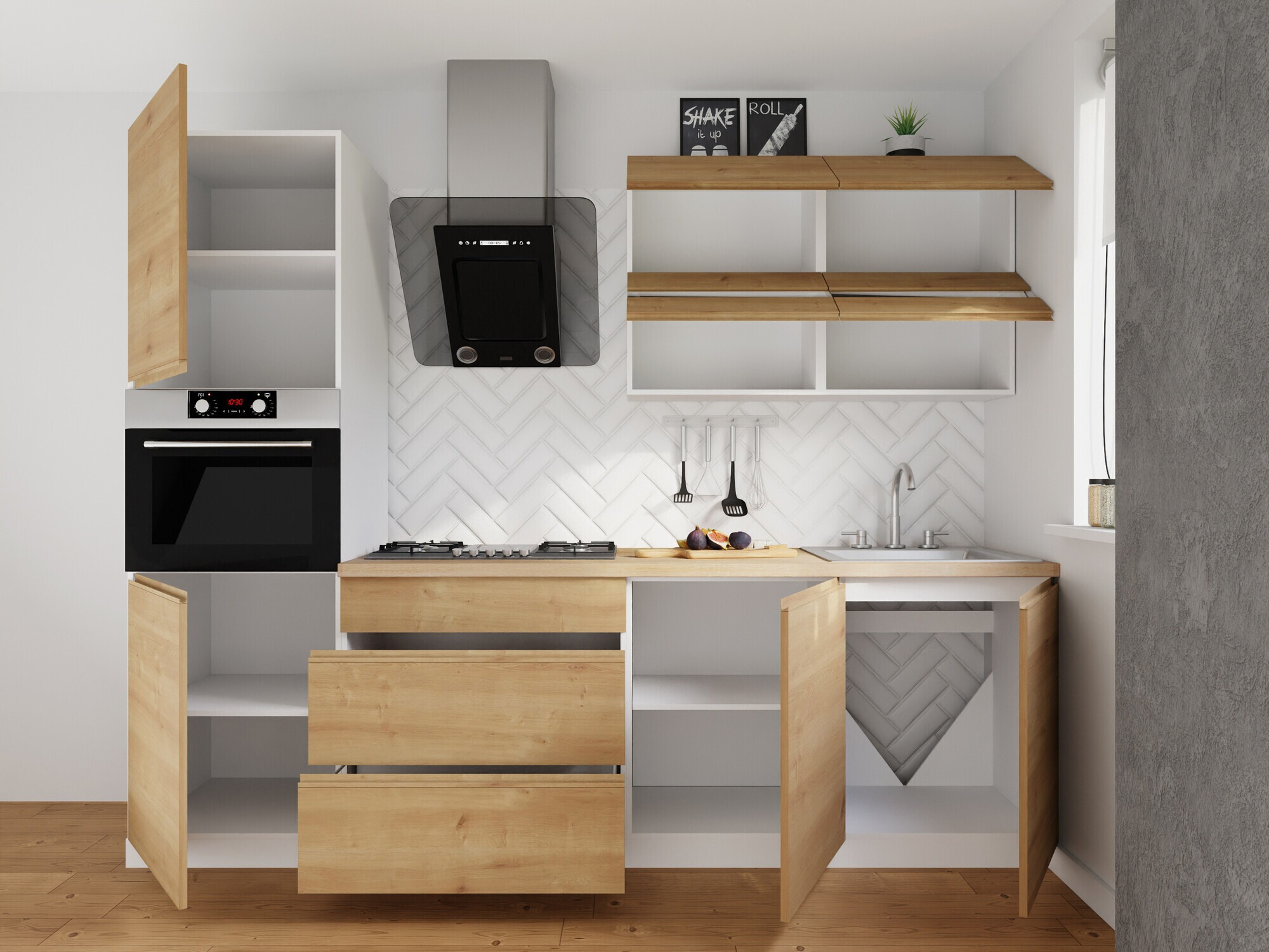 Moodul köögikomplekt Soli Oak 164