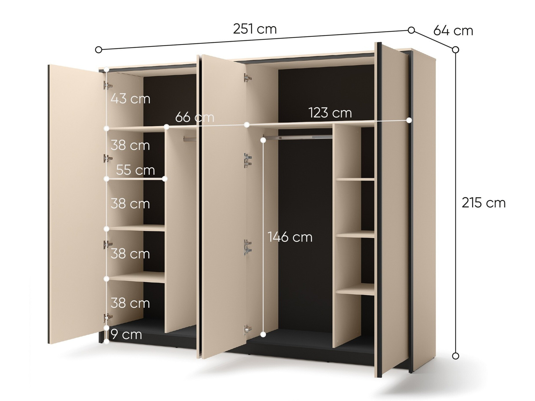 Riidekapp Virmoro 104