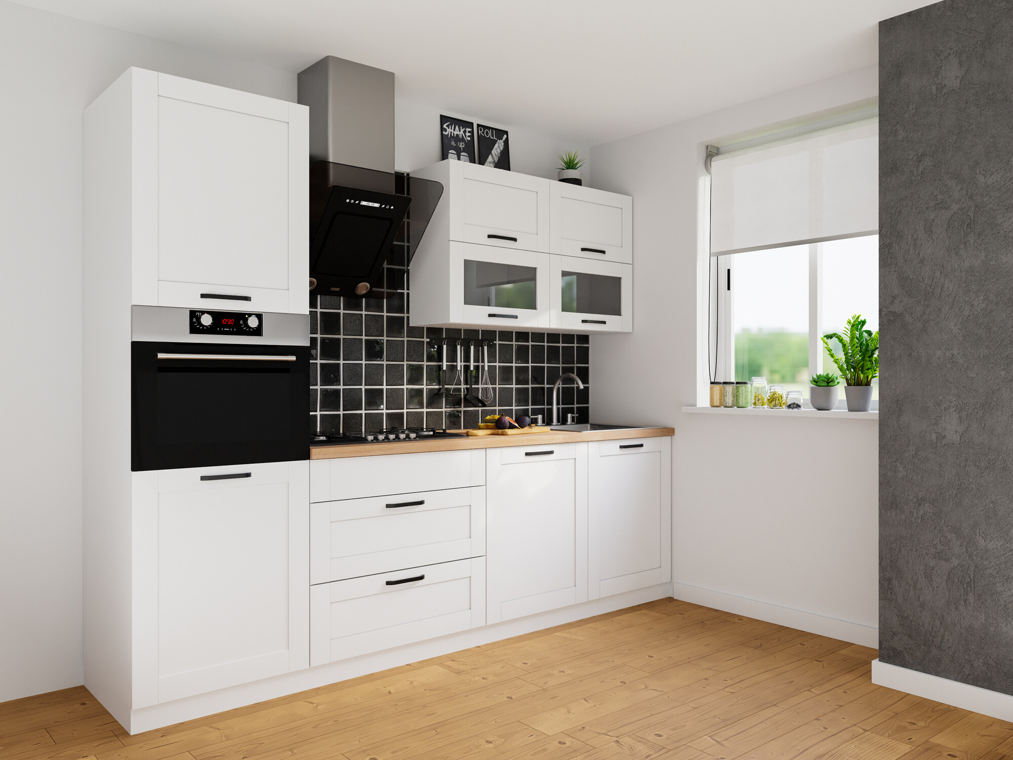 Moodulkapp sisseehitatud seadmete jaoks Eva White 136