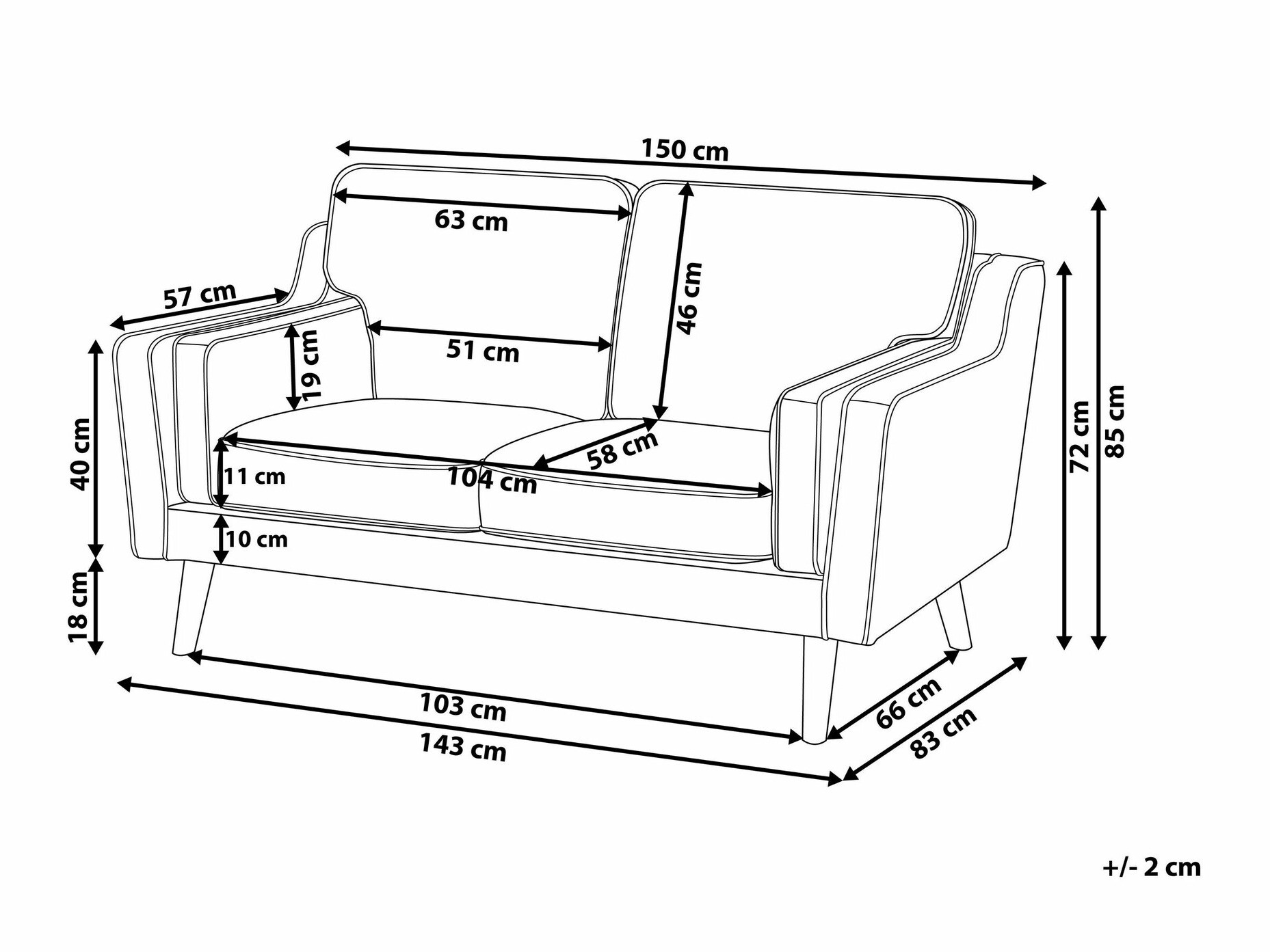 Diivan Berwyn 254 (Valge)