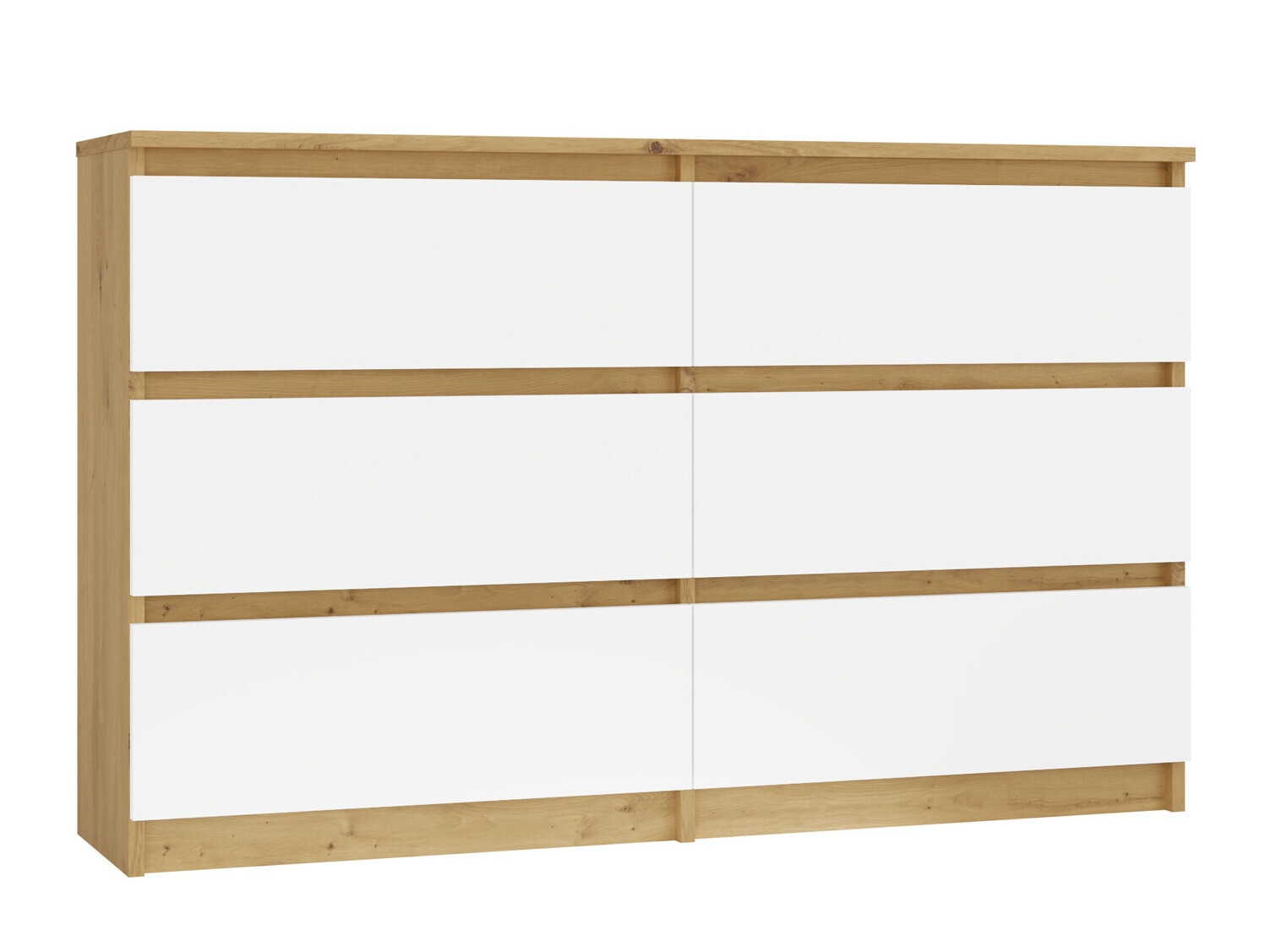 Kummut Elbvelu 103 (Artisan tamm + Valge)