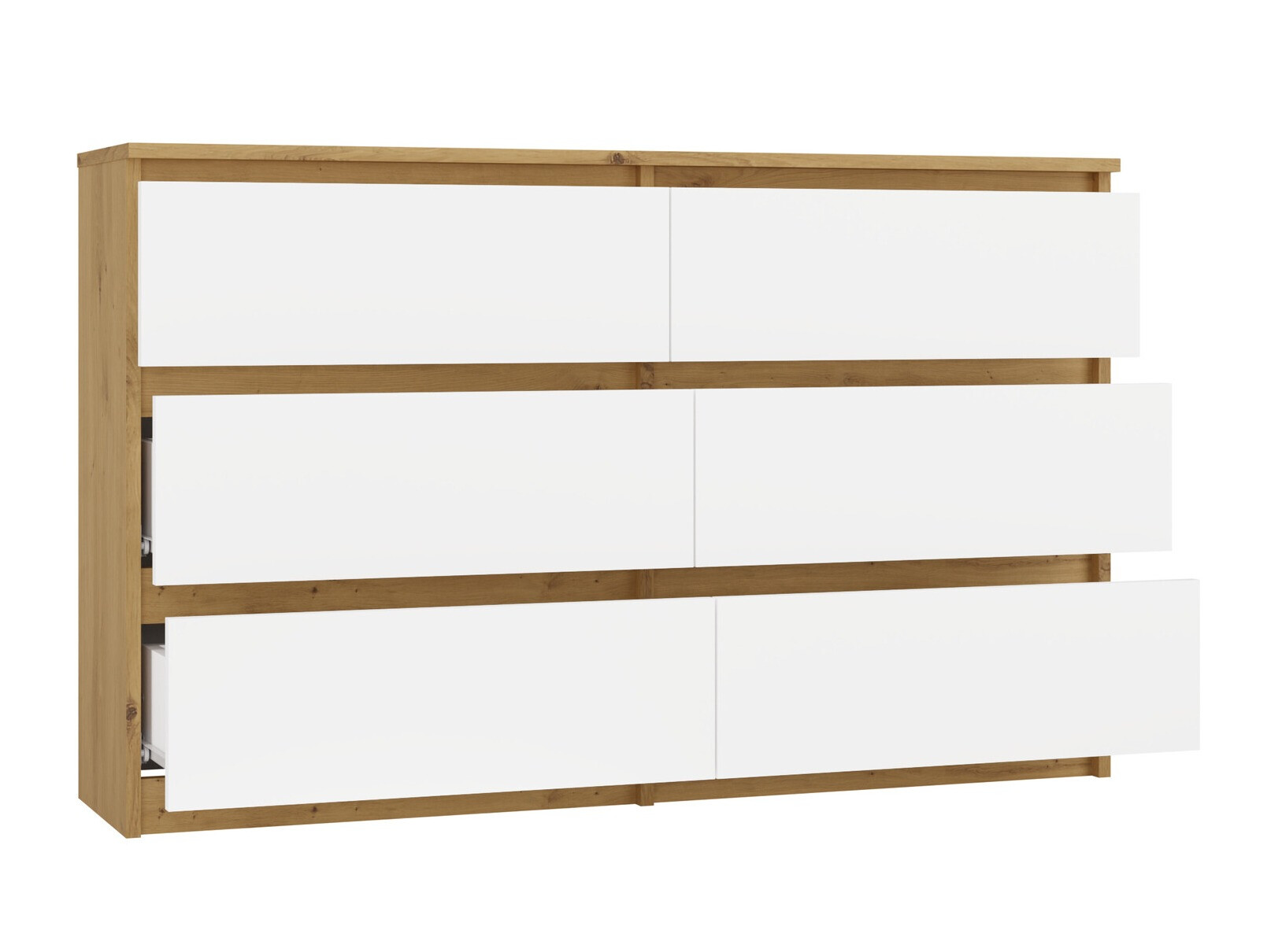 Kummut Elbvelu 103 (Artisan tamm + Valge)