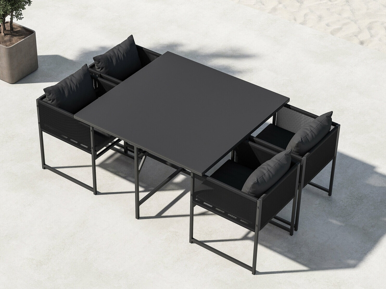 Laua ja toolide komplekt Dallas 4736