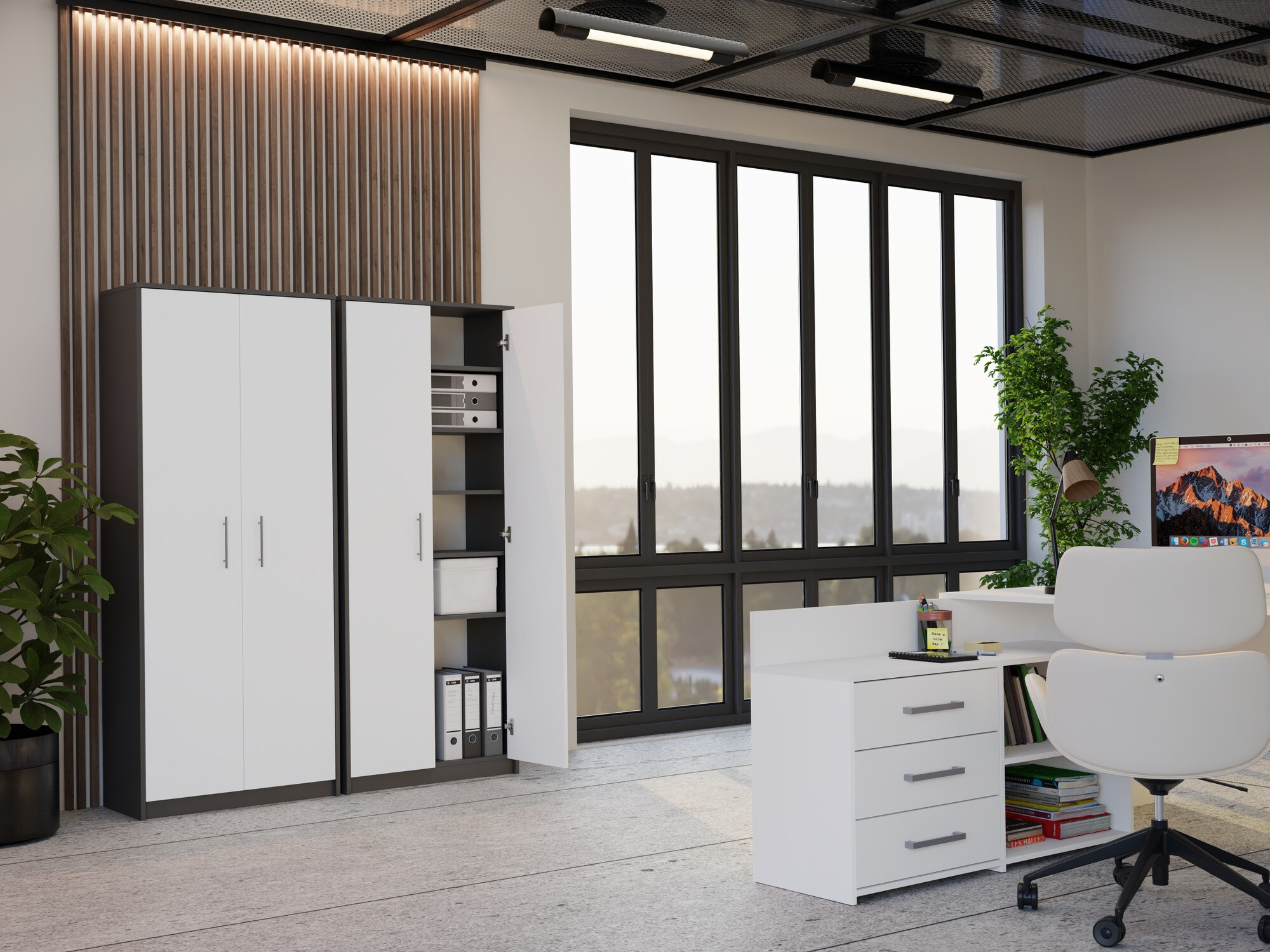 Riiul Mandeville 196 (Antratsiit + Valge)