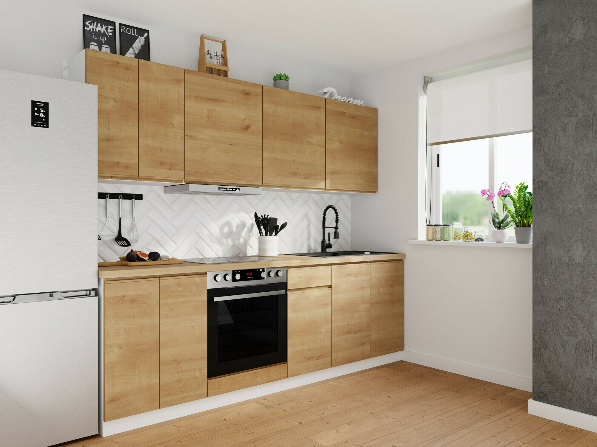 Ustega moodulkapp Soli Oak 100