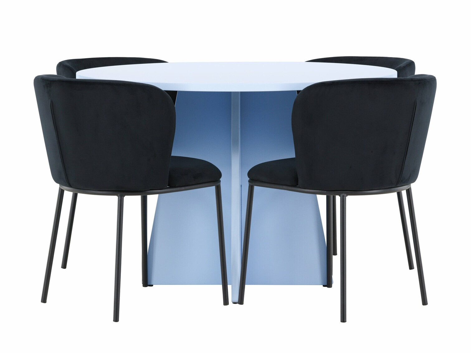 Söögitoakomplekt Dallas 4746 (Must)