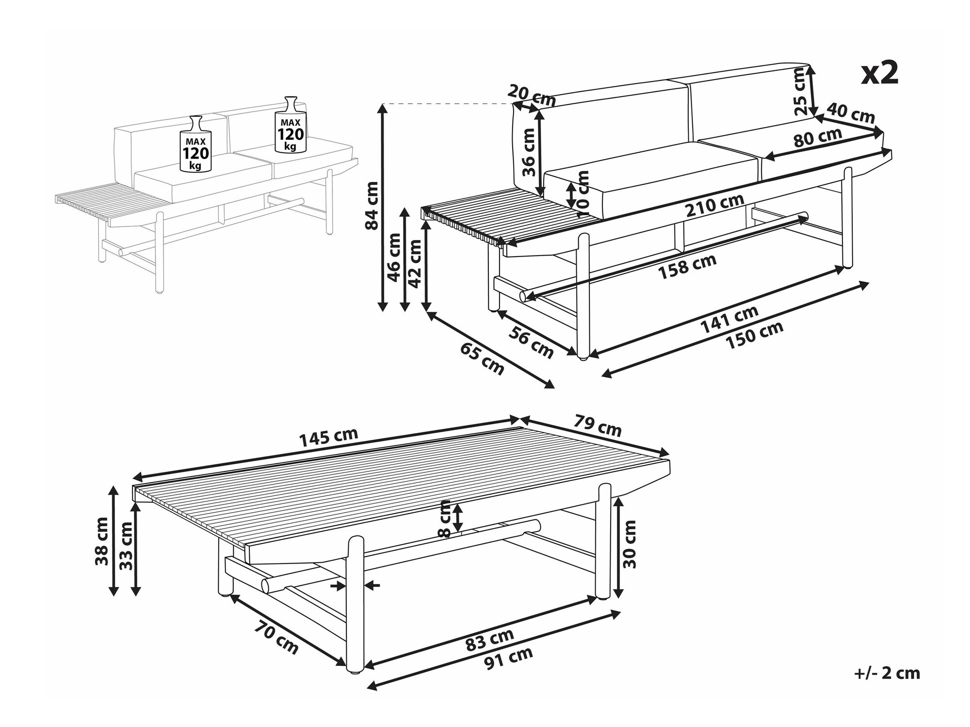 Aiamööblikomplekt Sorsono 105