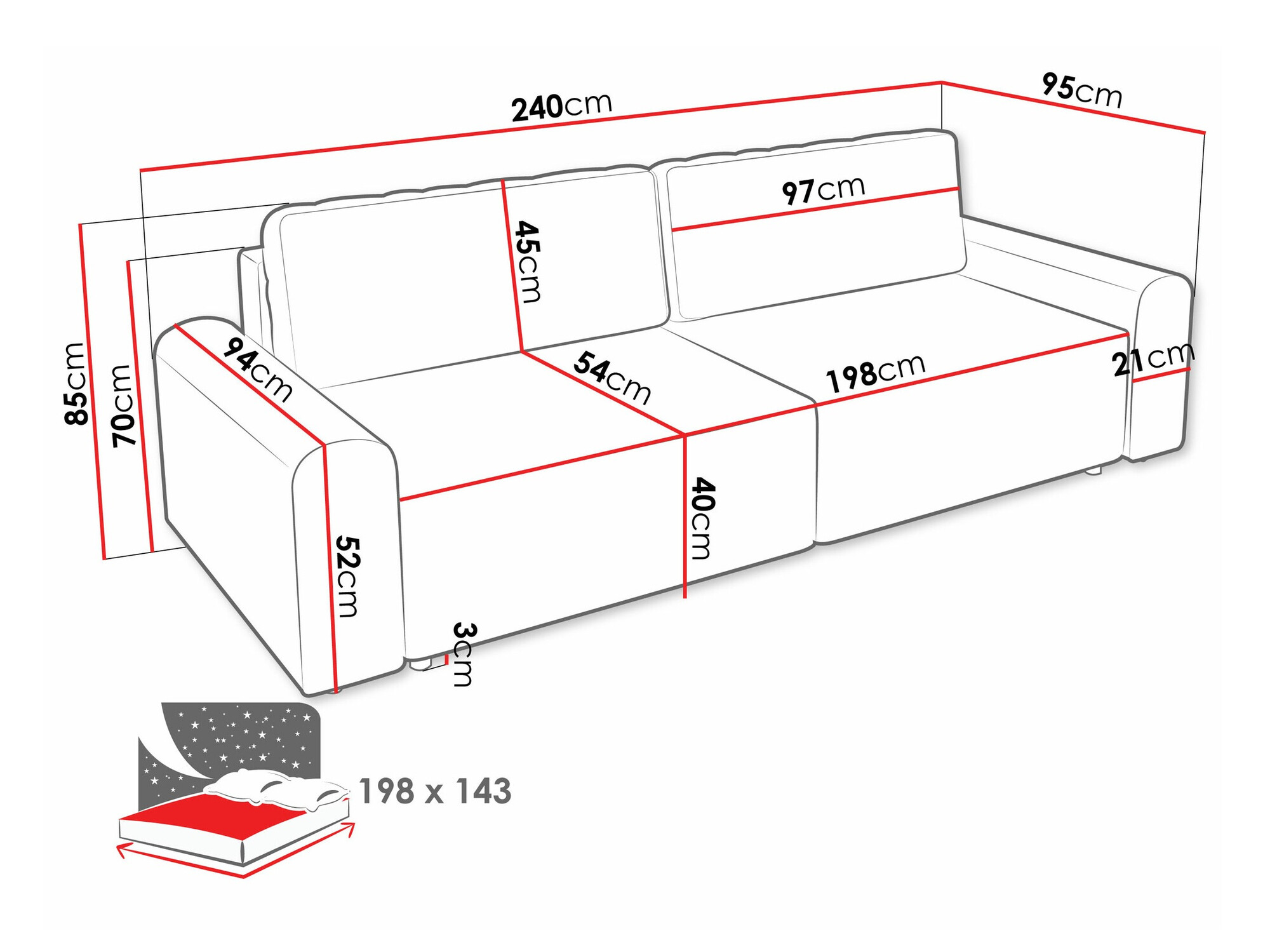 Diivanvoodi Stonecrest 107 (Sierra 744)