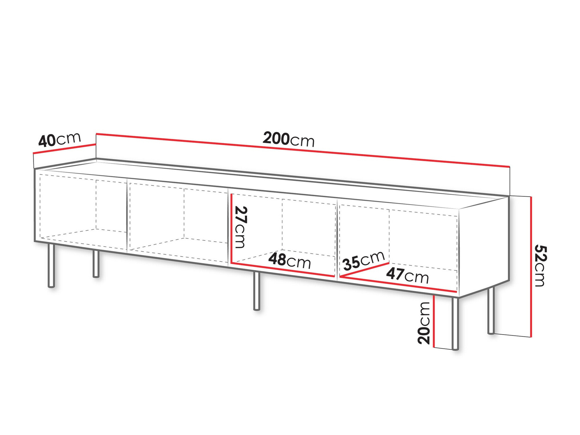 TV-alus Melbela 107 (Hele oliivipuu + Tamm)