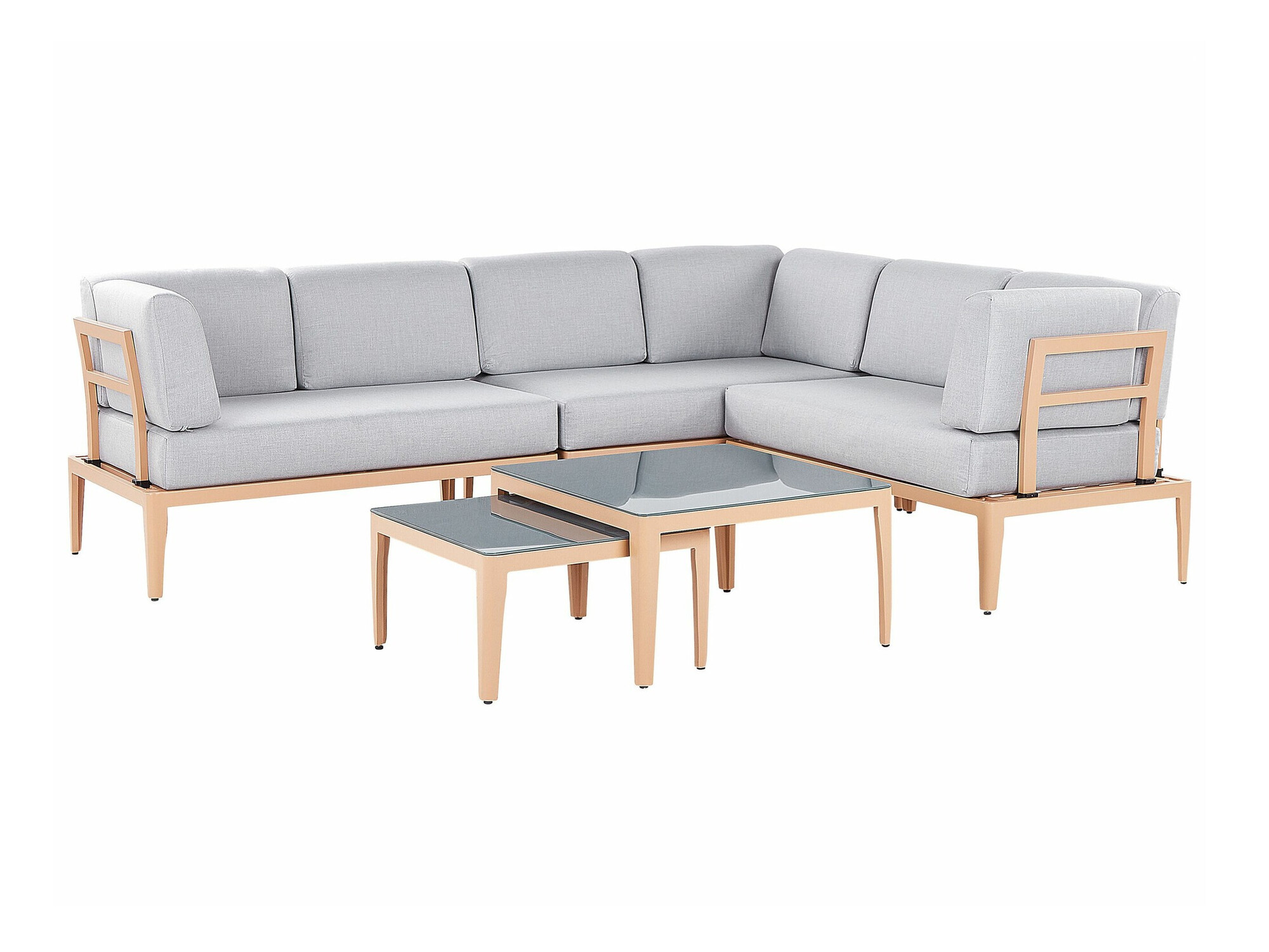 Aiamööblikomplekt Berwyn 2539 (Ere puit + Helehall)