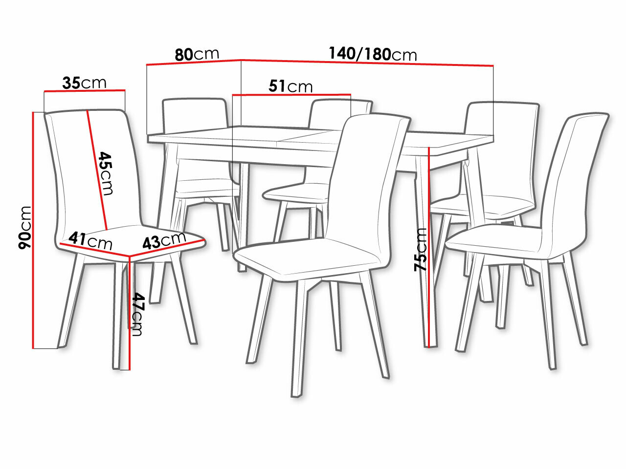 Söögitoakomplekt Victorville 290