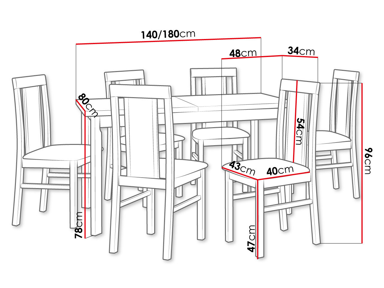 Söögitoakomplekt Victorville 293 (Pähkel)