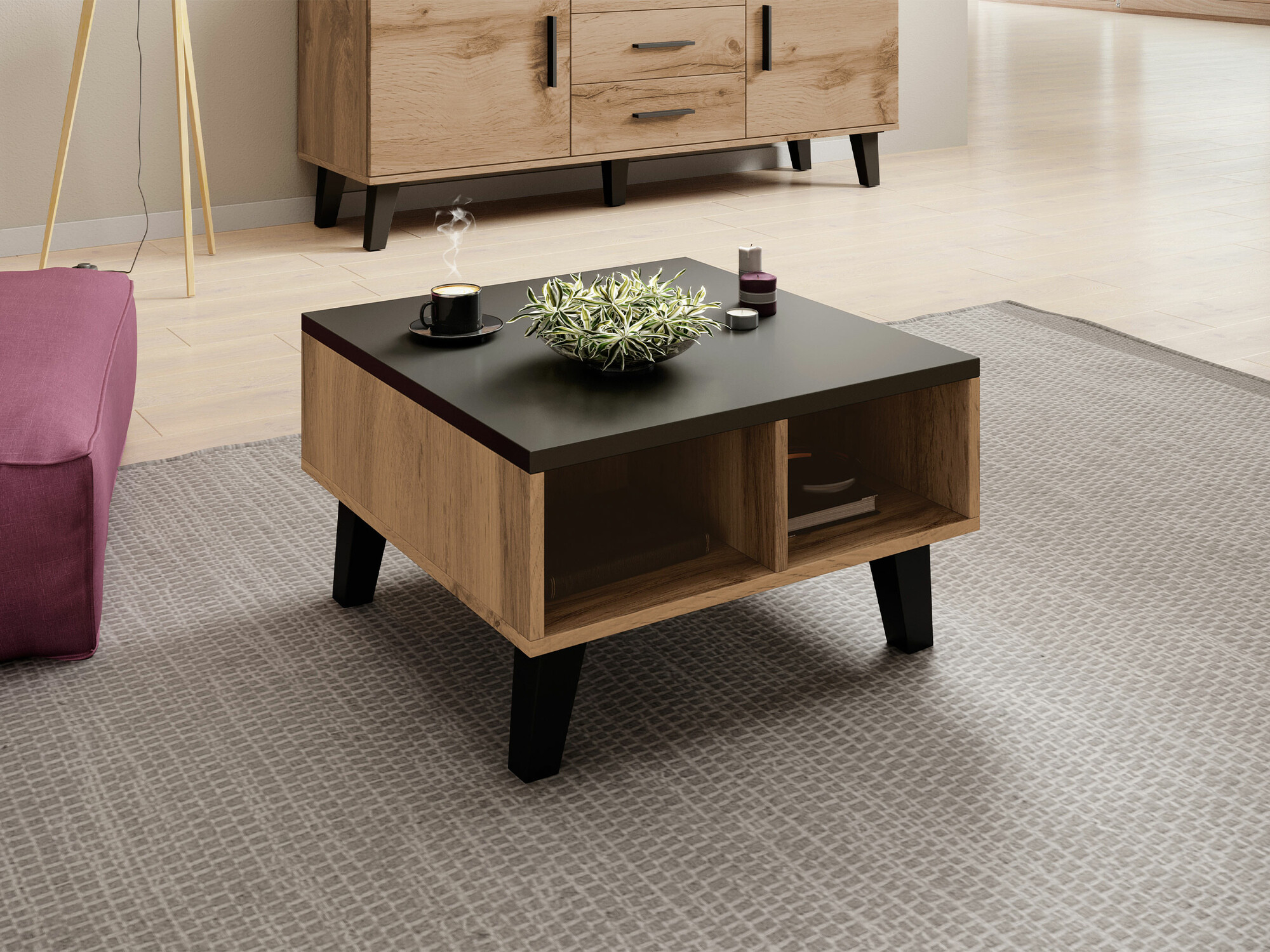 Diivanilaud Larfloi 100 (Wotani tamm + Must)