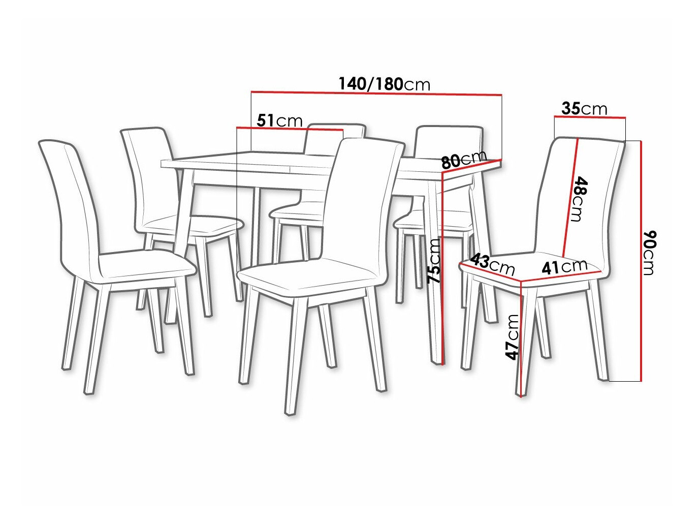Söögitoakomplekt Victorville 321 (Valge)