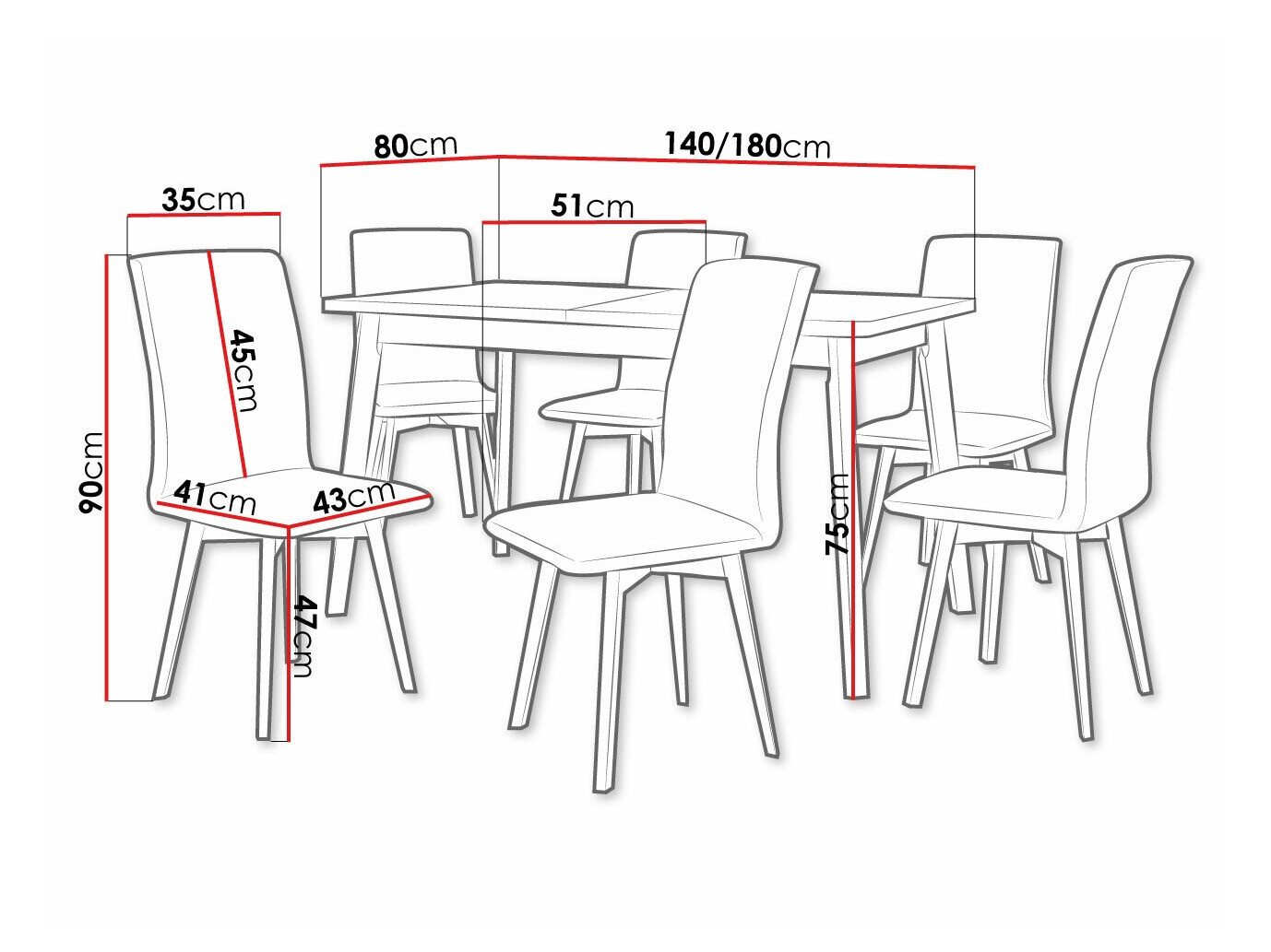 Söögitoakomplekt Victorville 325 (Valge)