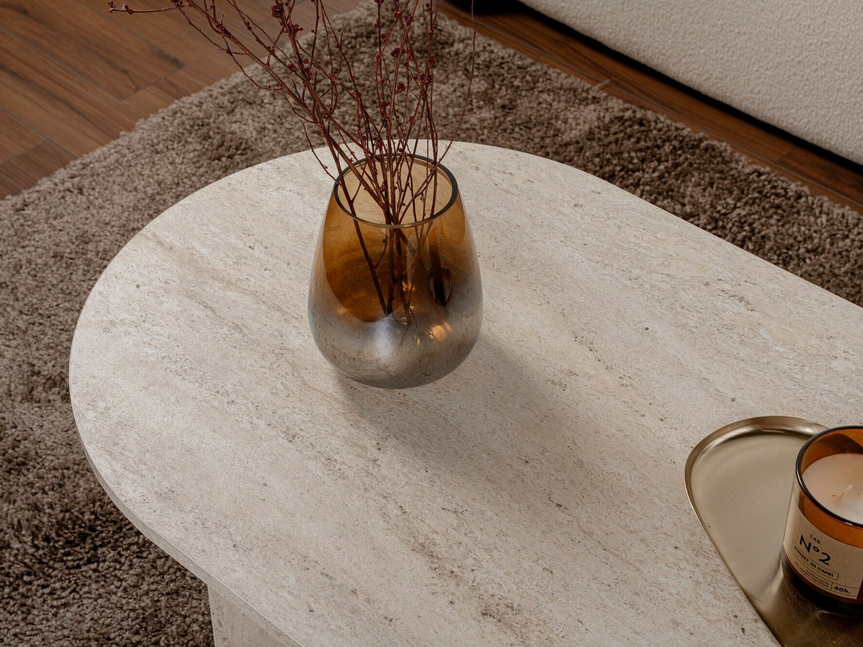 Diivanilaud Novato 111 (Hele travertiin)