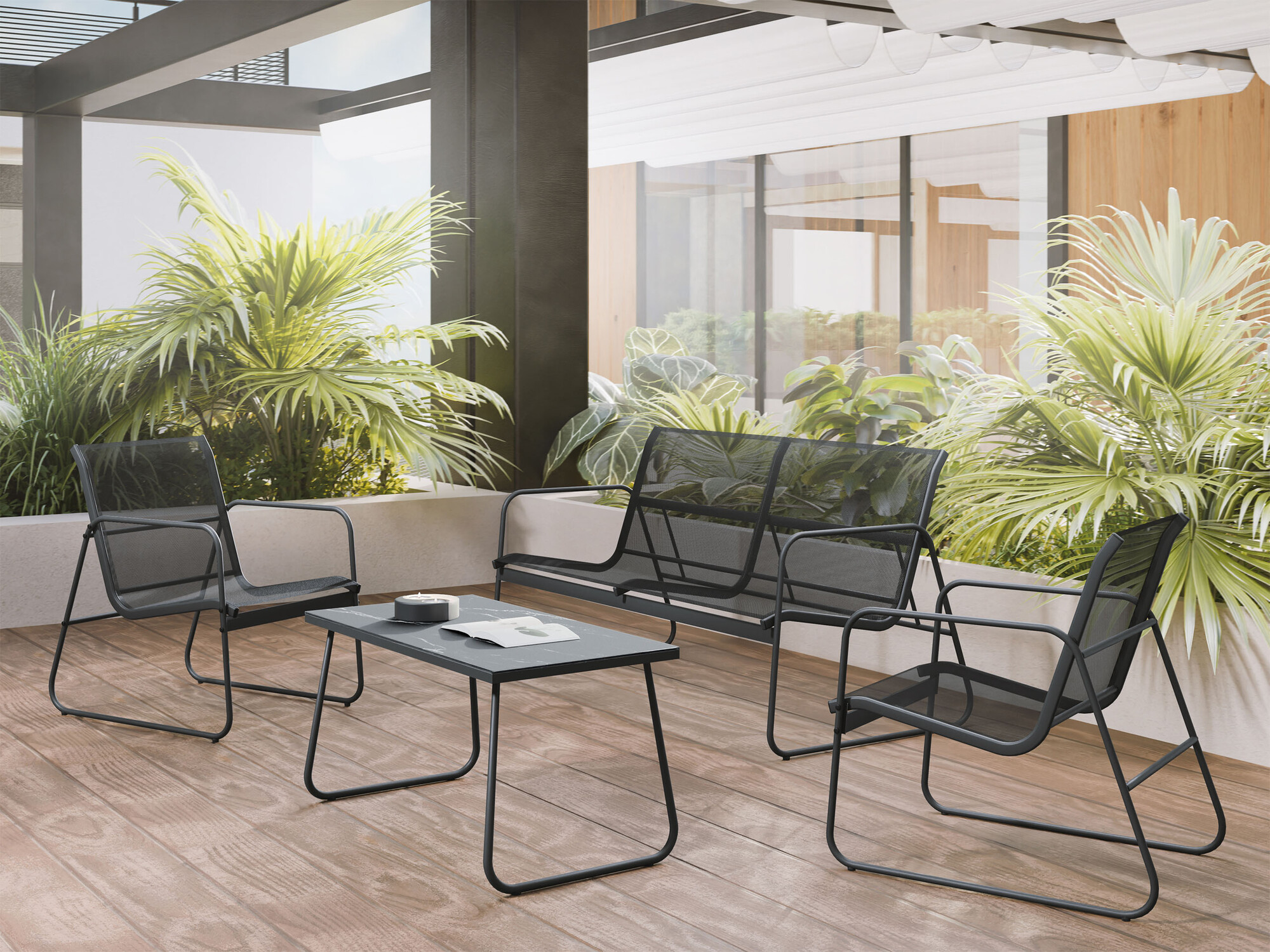 Aiamööblikomplekt Richardson 133 (Antratsiit)