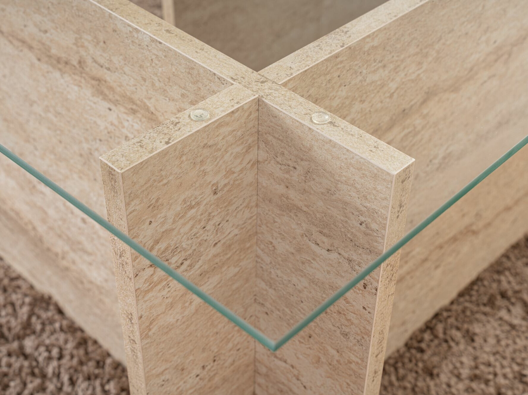 Diivanilaud Novato 112 (Hele travertiin)