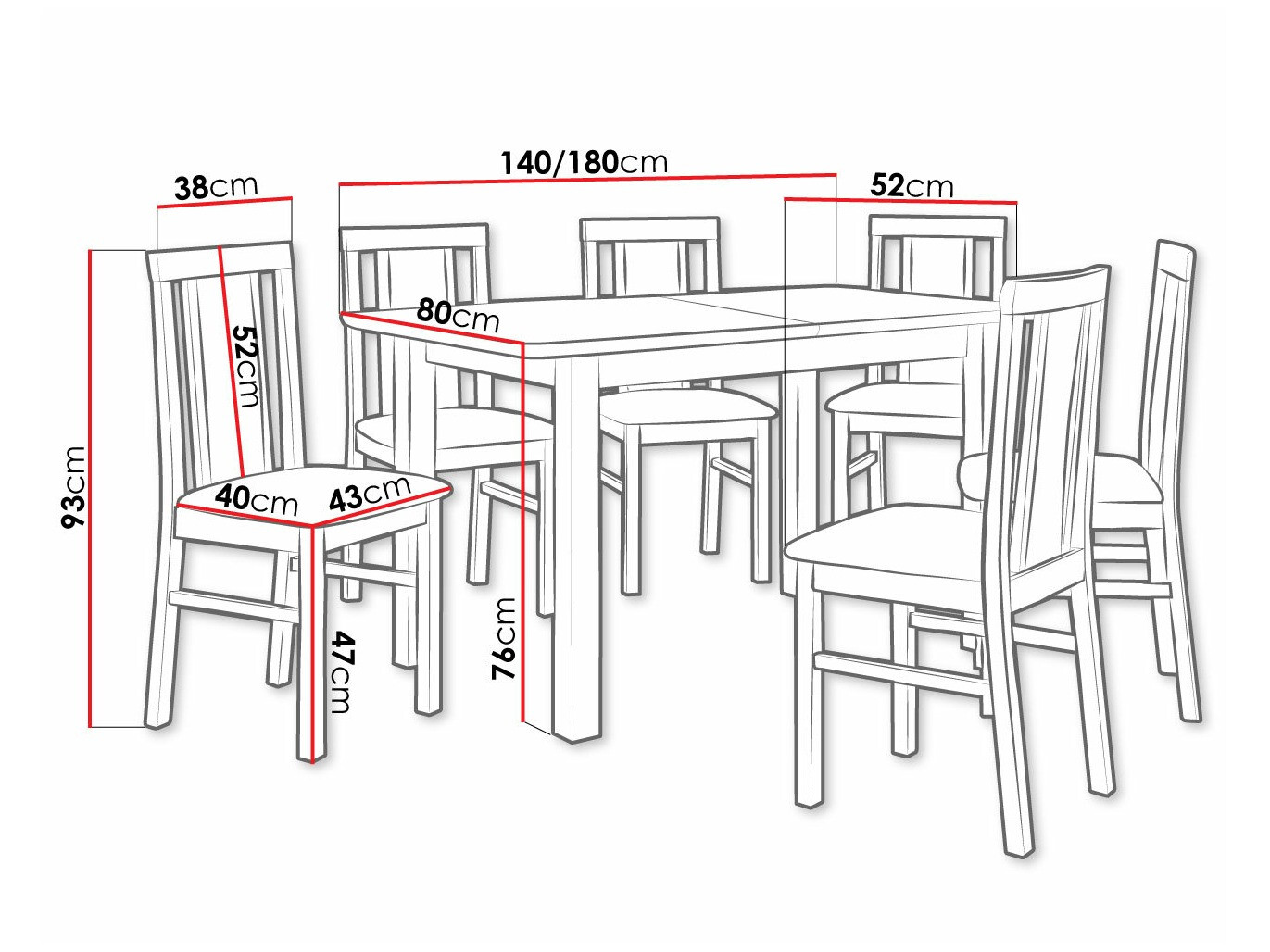 Söögitoakomplekt Victorville 311 (Lepp)