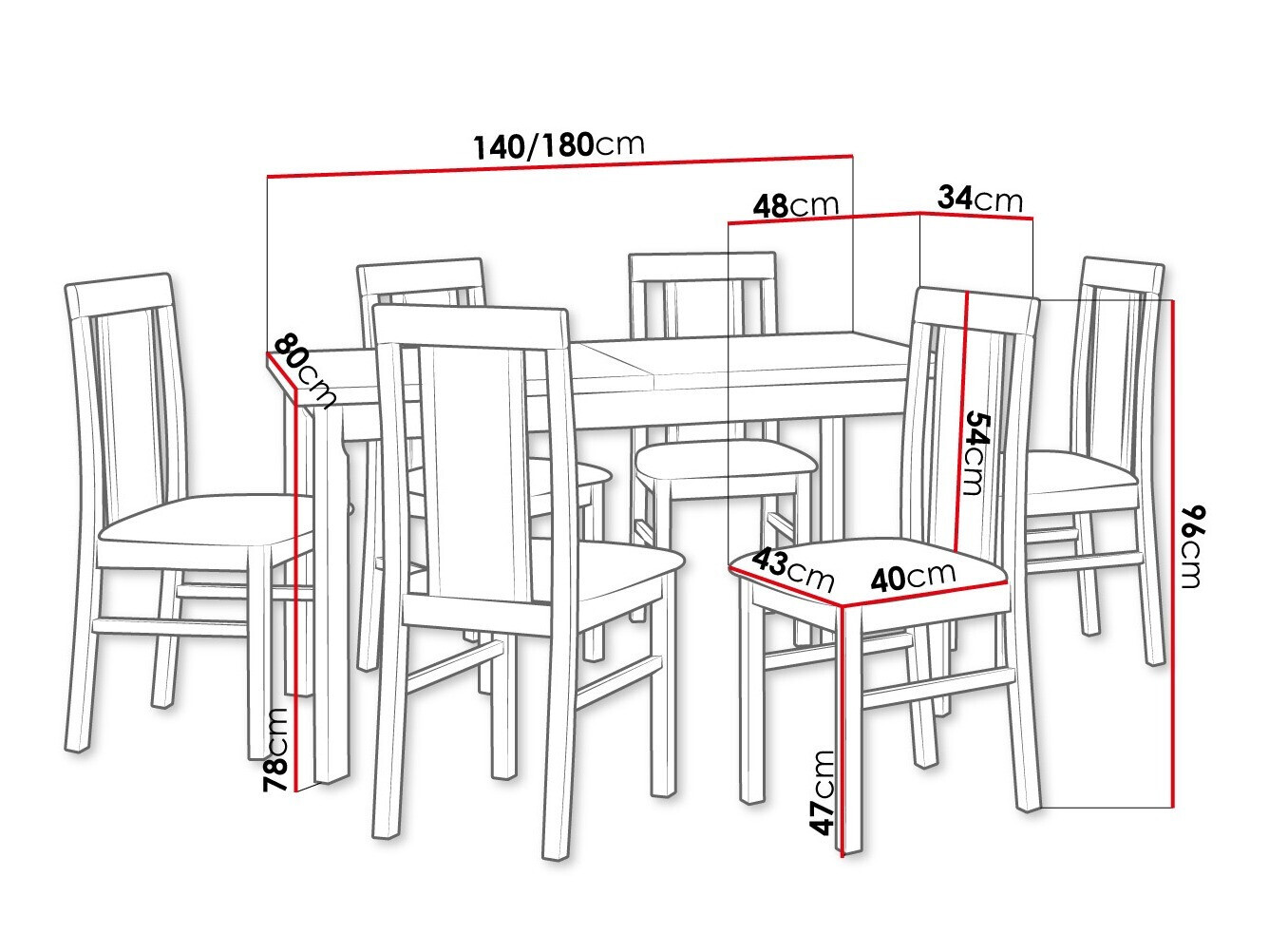 Söögitoakomplekt Victorville 315 (Valge)