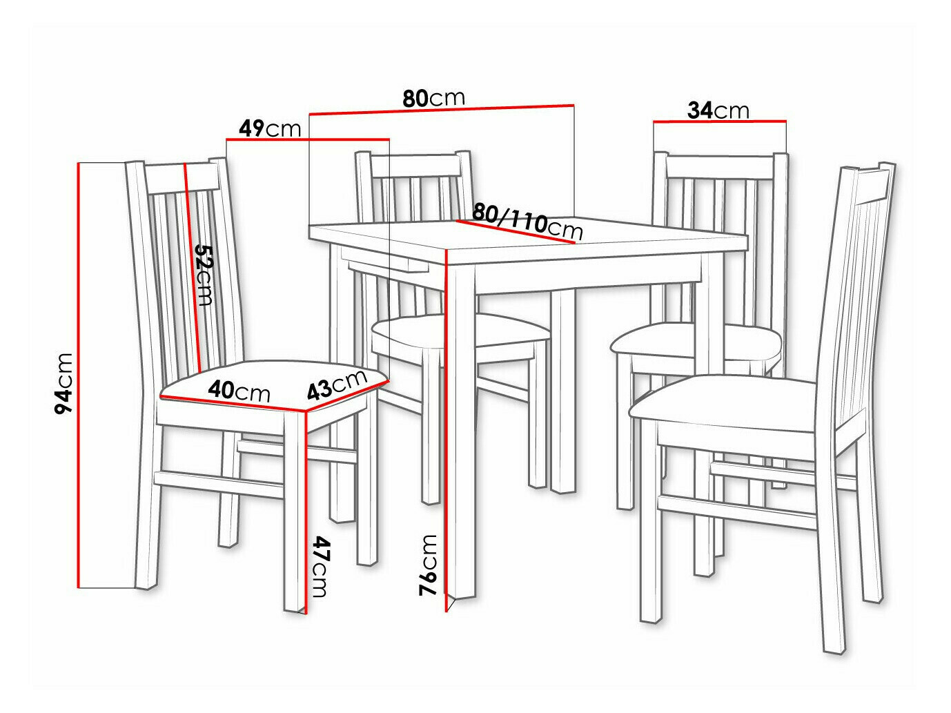 Söögitoakomplekt Victorville 319 (Sonoma tamm)