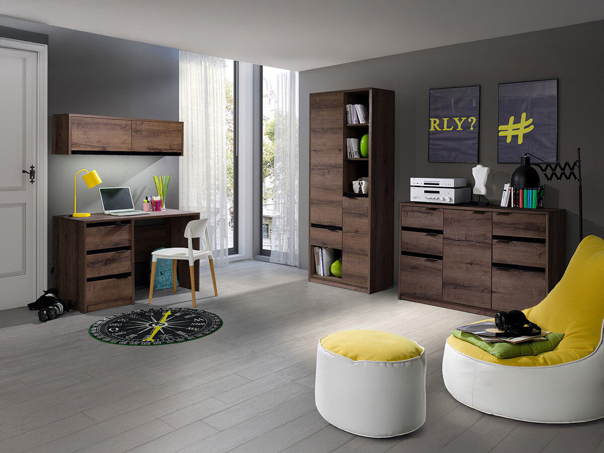 Kodukontori komplekt Fivelbo 116 (Monastery tamm + Läikiv must)