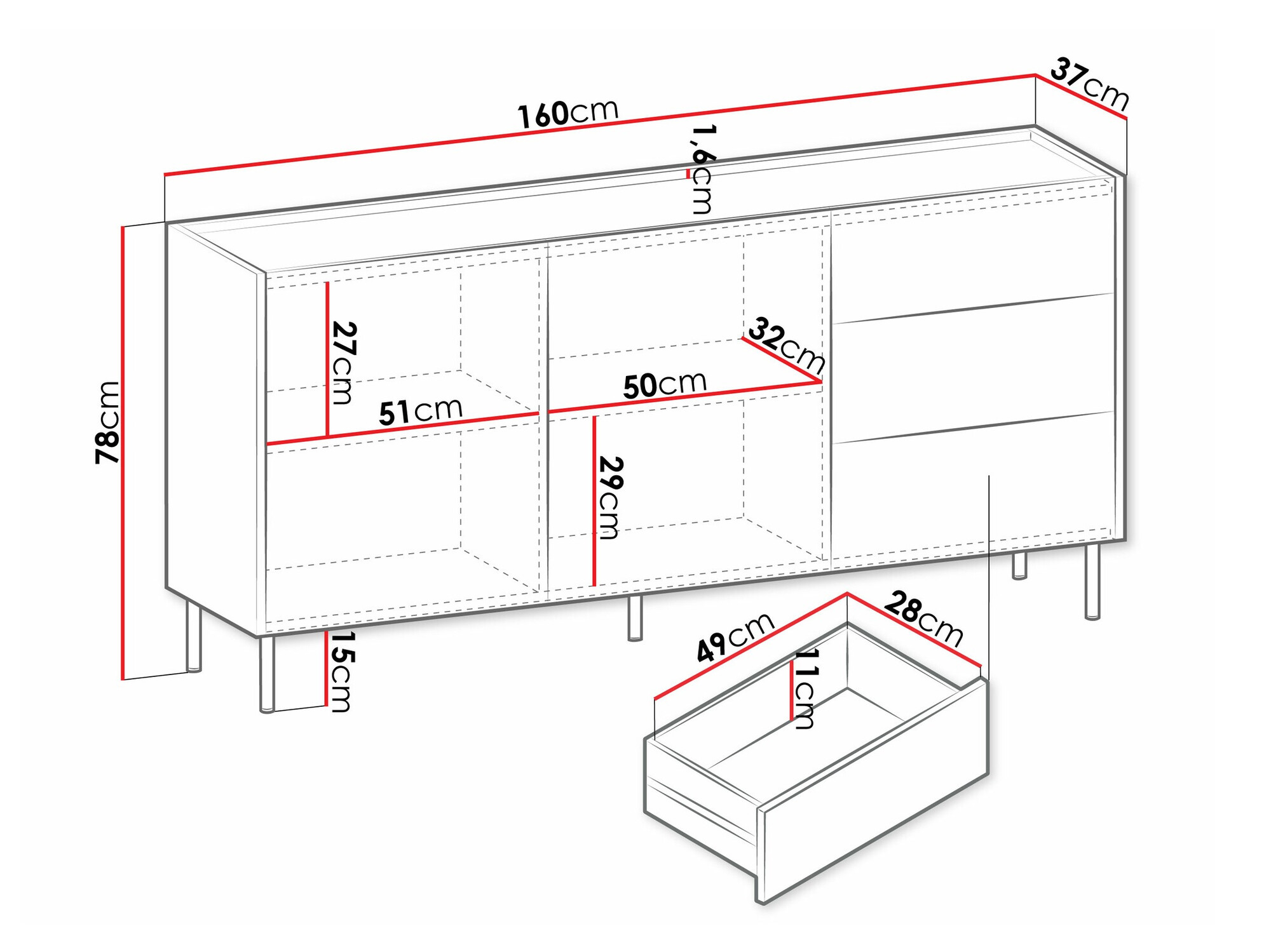 Kummut Comfivo Belviro