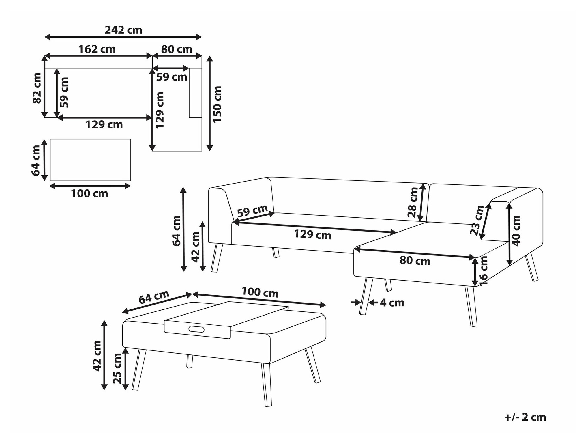 Aiamööblikomplekt Berwyn 2543