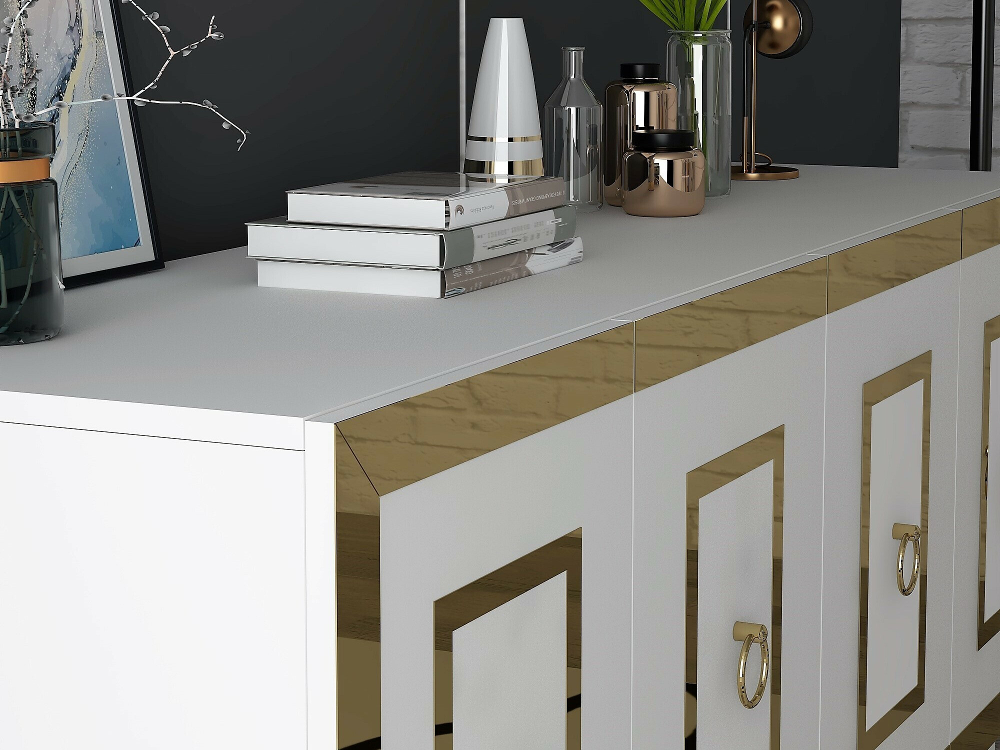 Kapp Kailua 2408 (Valge + Kuldne)