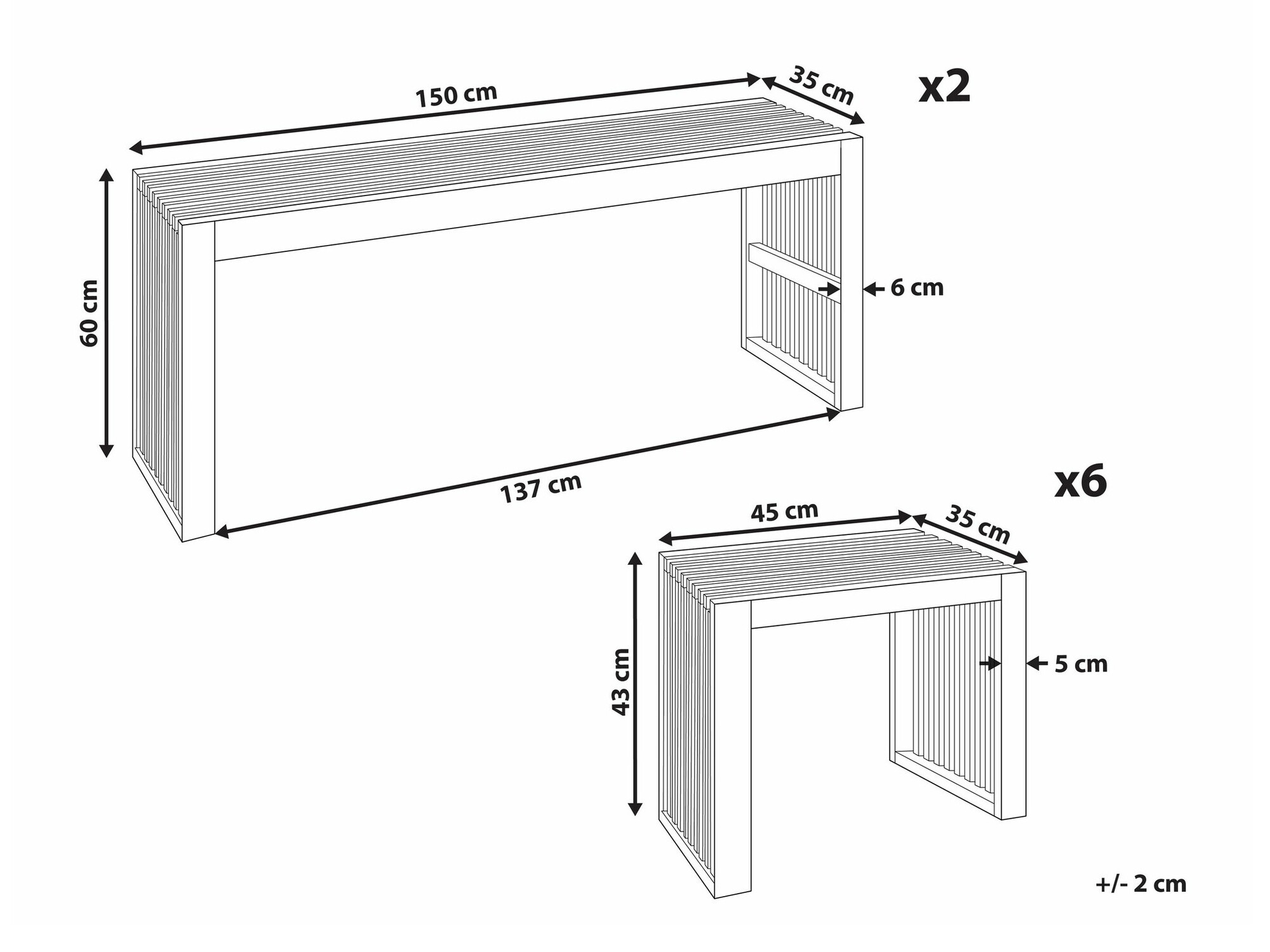 Laua ja toolide komplekt Berwyn 2544