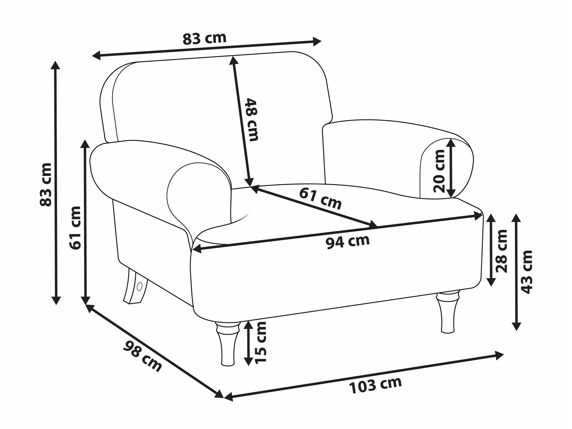 Tugitool Berwyn 2546 (Beež)