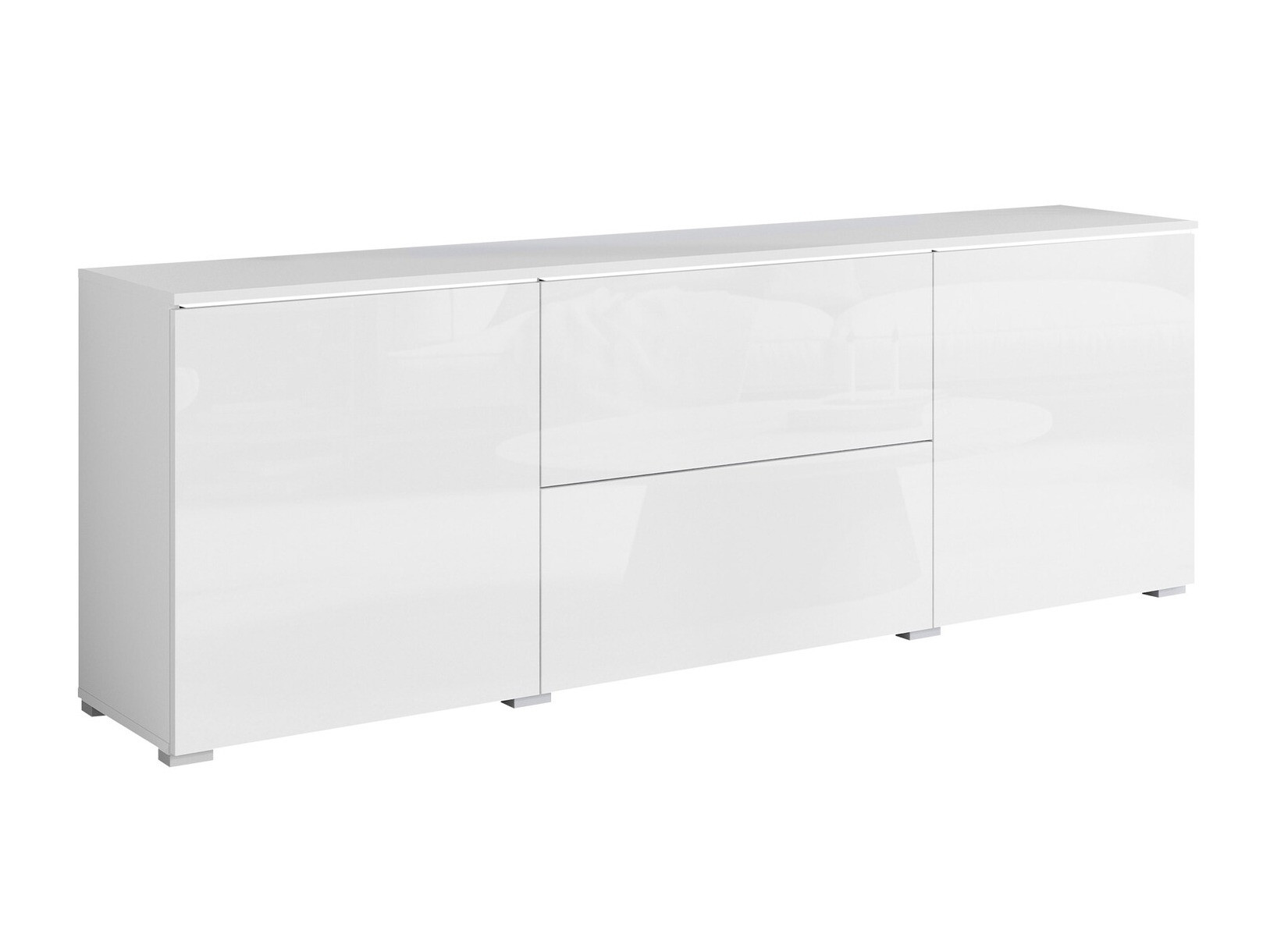 TV-alus Mirfivo 104 (Valge + Läikiv valge)