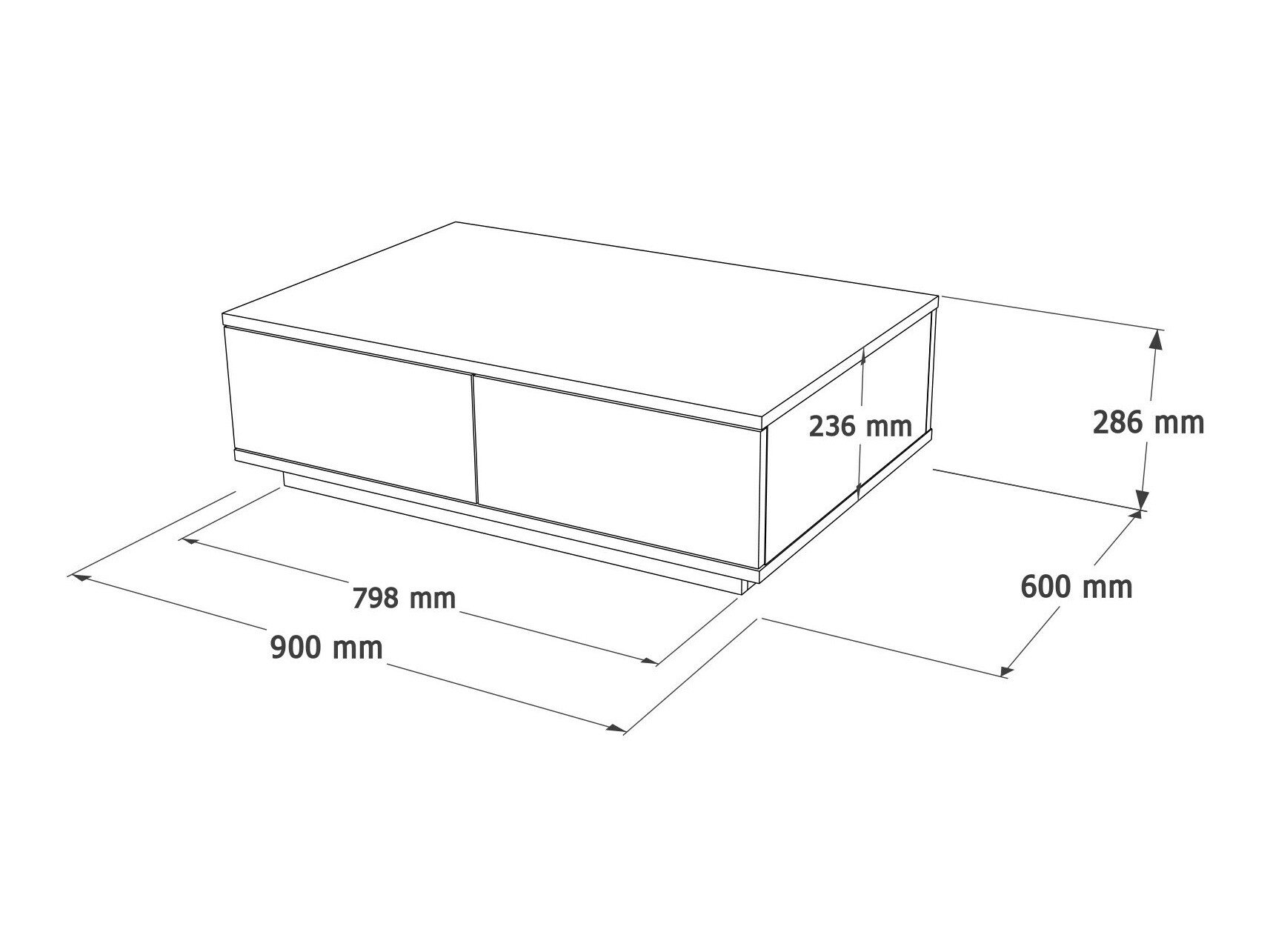 Diivanilaud Kailua 2426 (Antratsiit + Mänd)