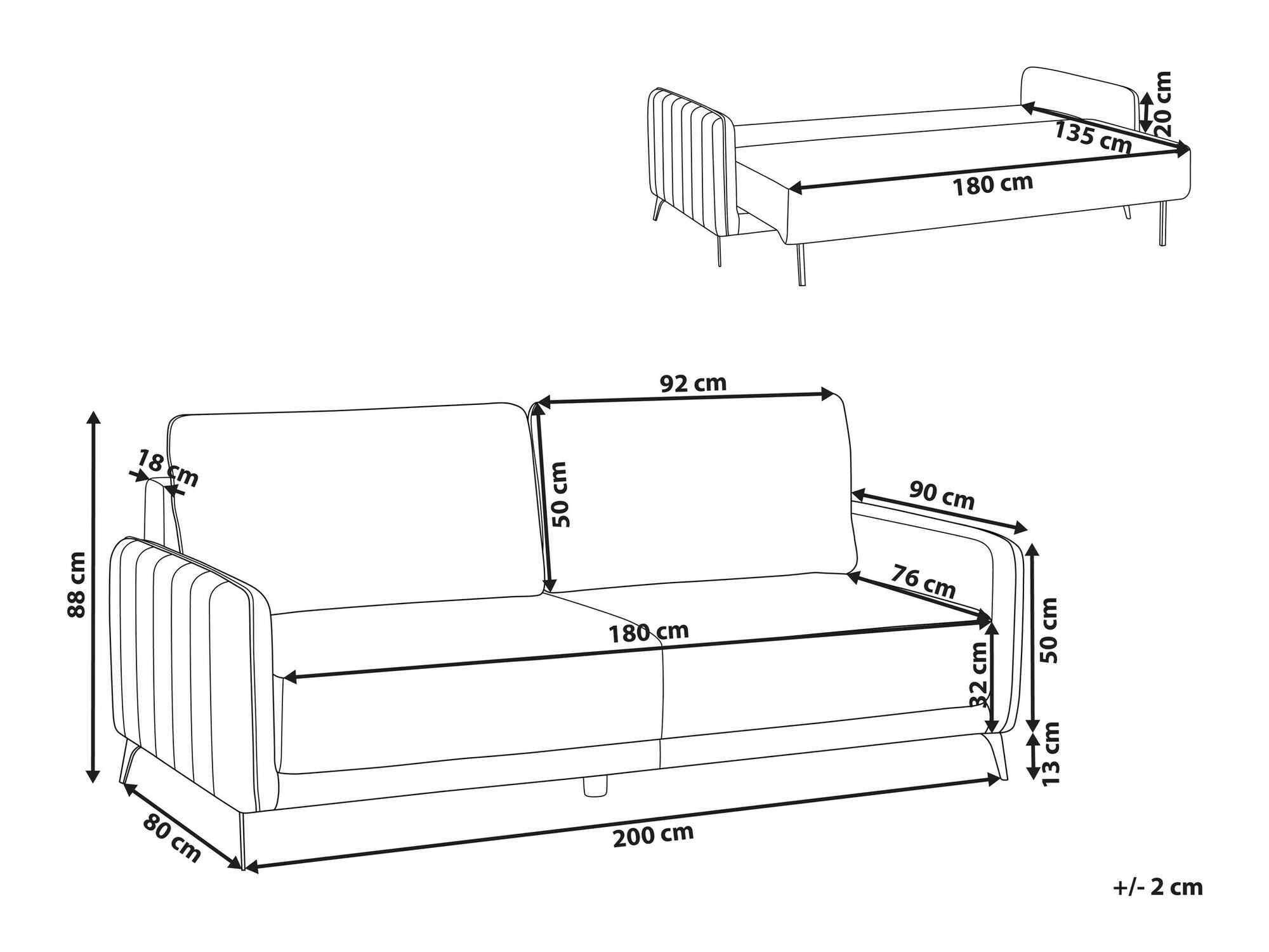 Diivanvoodi Berwyn 2549 (Valge)